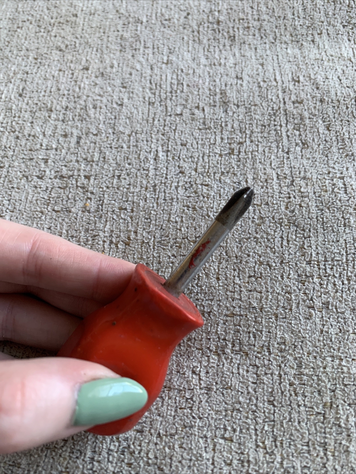 Mac P212XA Stubby Red Hard Handle Philips Screwdriver