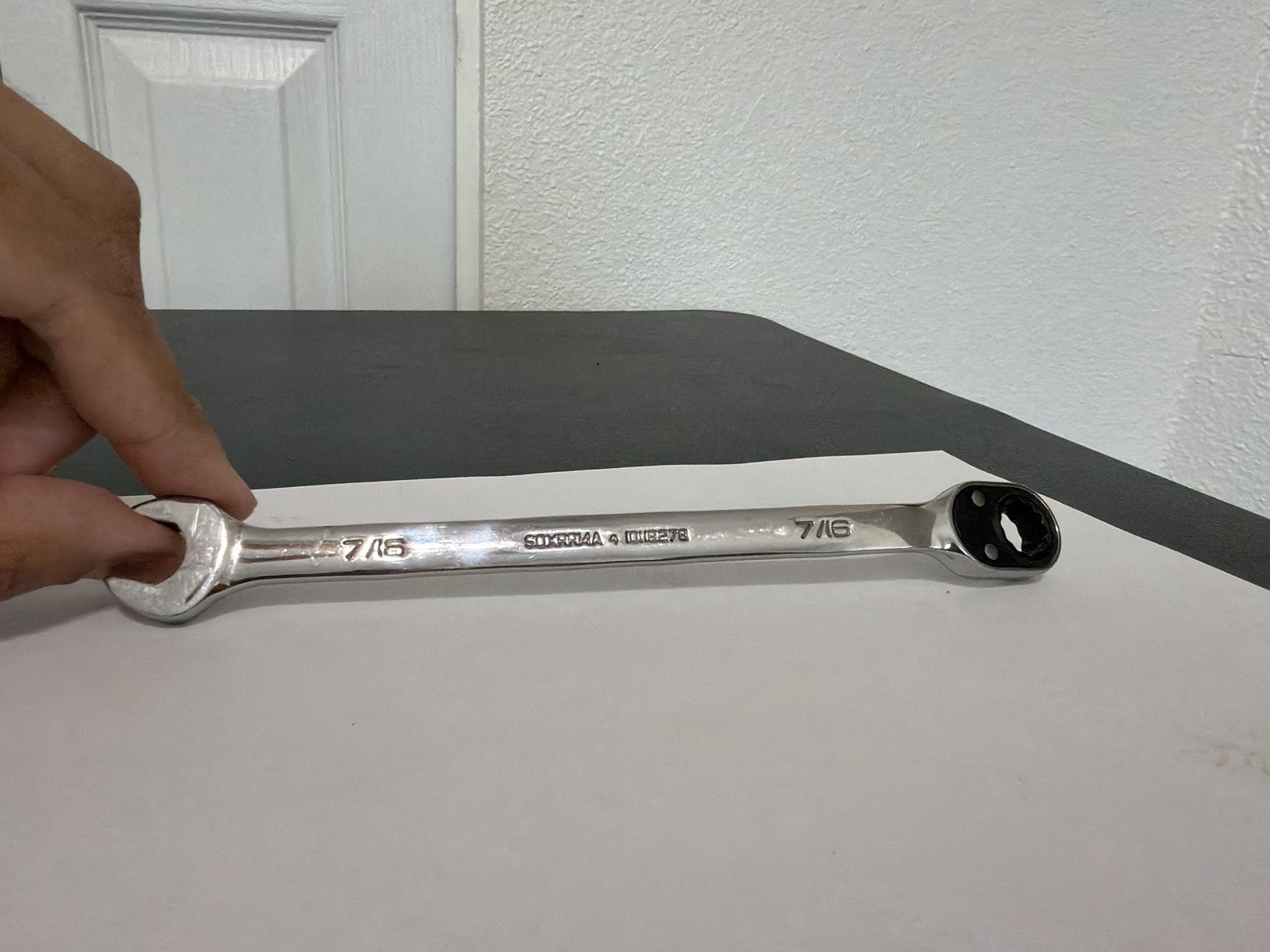 Snap-on Tools 7/16″ Reversible Flank Drive Plus Ratcheting Wrench SOXRR14A. USA