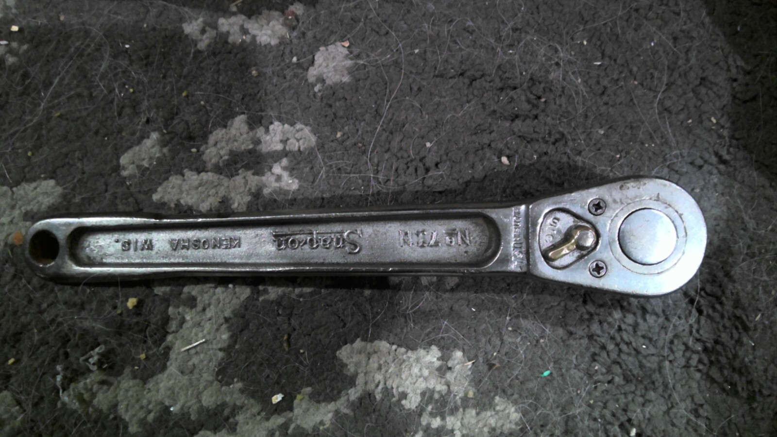SNAP-ON RARE US GOV’T 1945 G RATCHET NO. 71N SER. 2251 1/2″ DRIVE SNAP ON