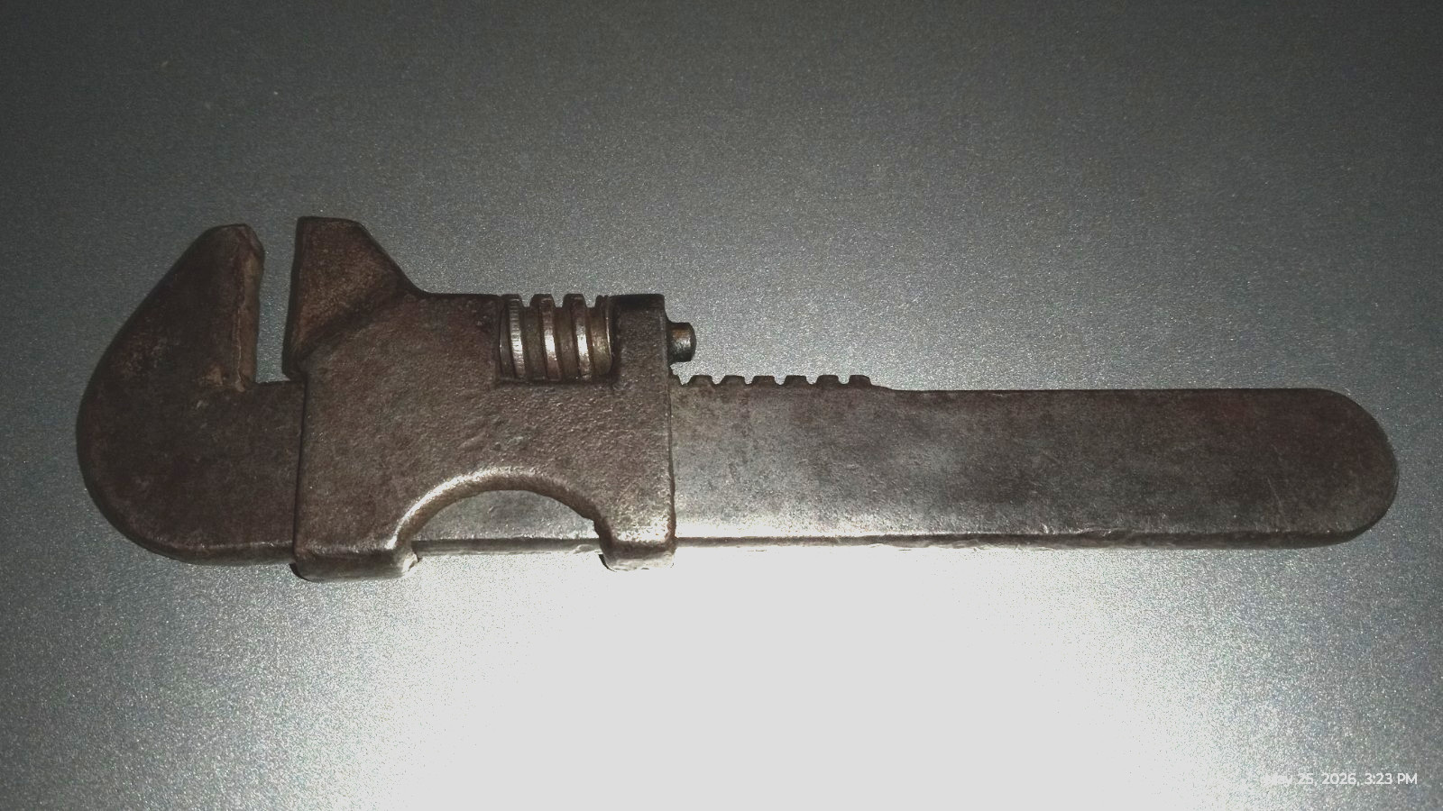 Adjustable Bicycle Wrench 5″ – B1 Diamond by Frank Mossberg about 100 Years Old
