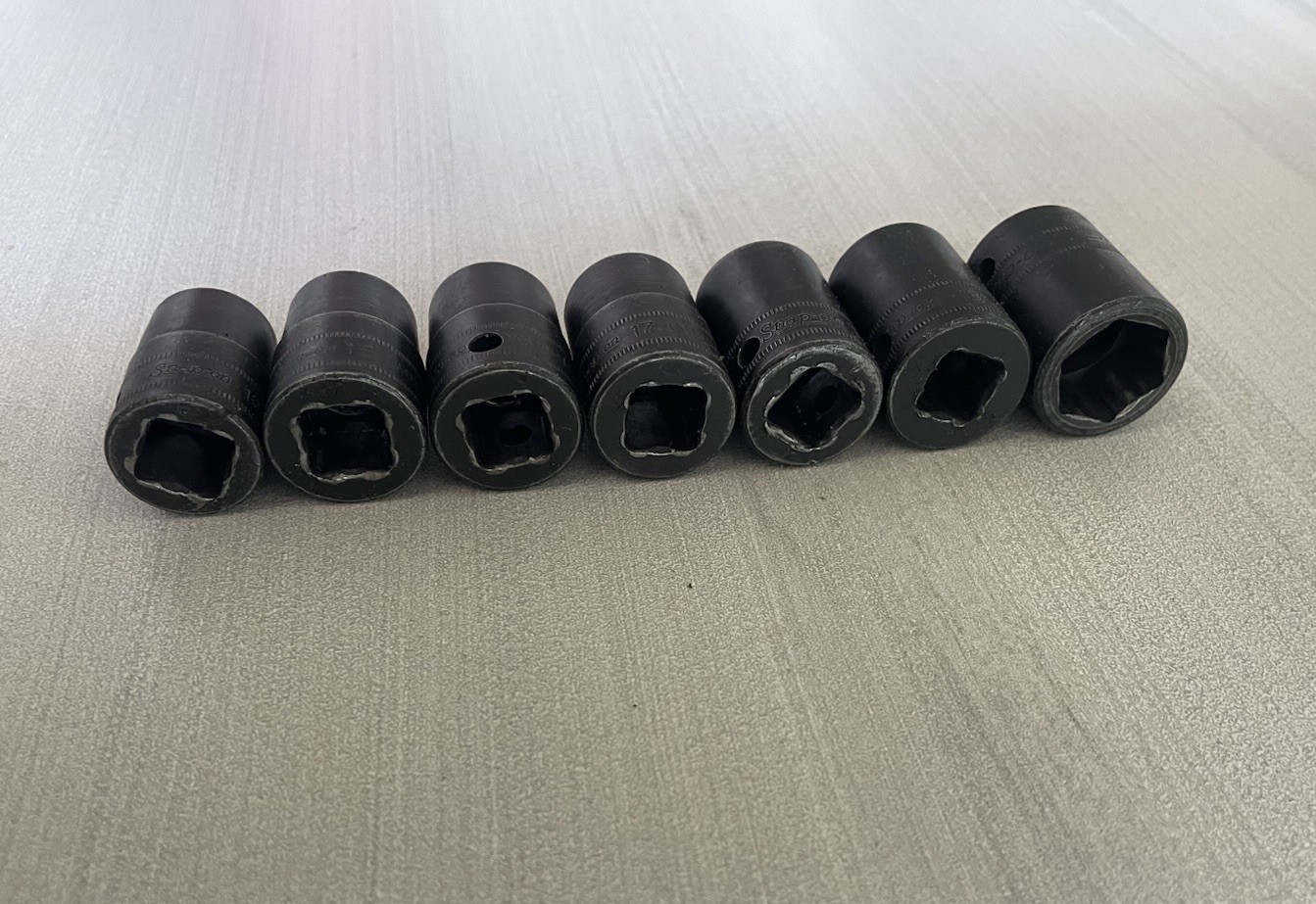 Lot Of 7 Snap On Impact Sockets IMM140 IMM150 IMM160 IMM170 IMM180 IMM190 IMM200