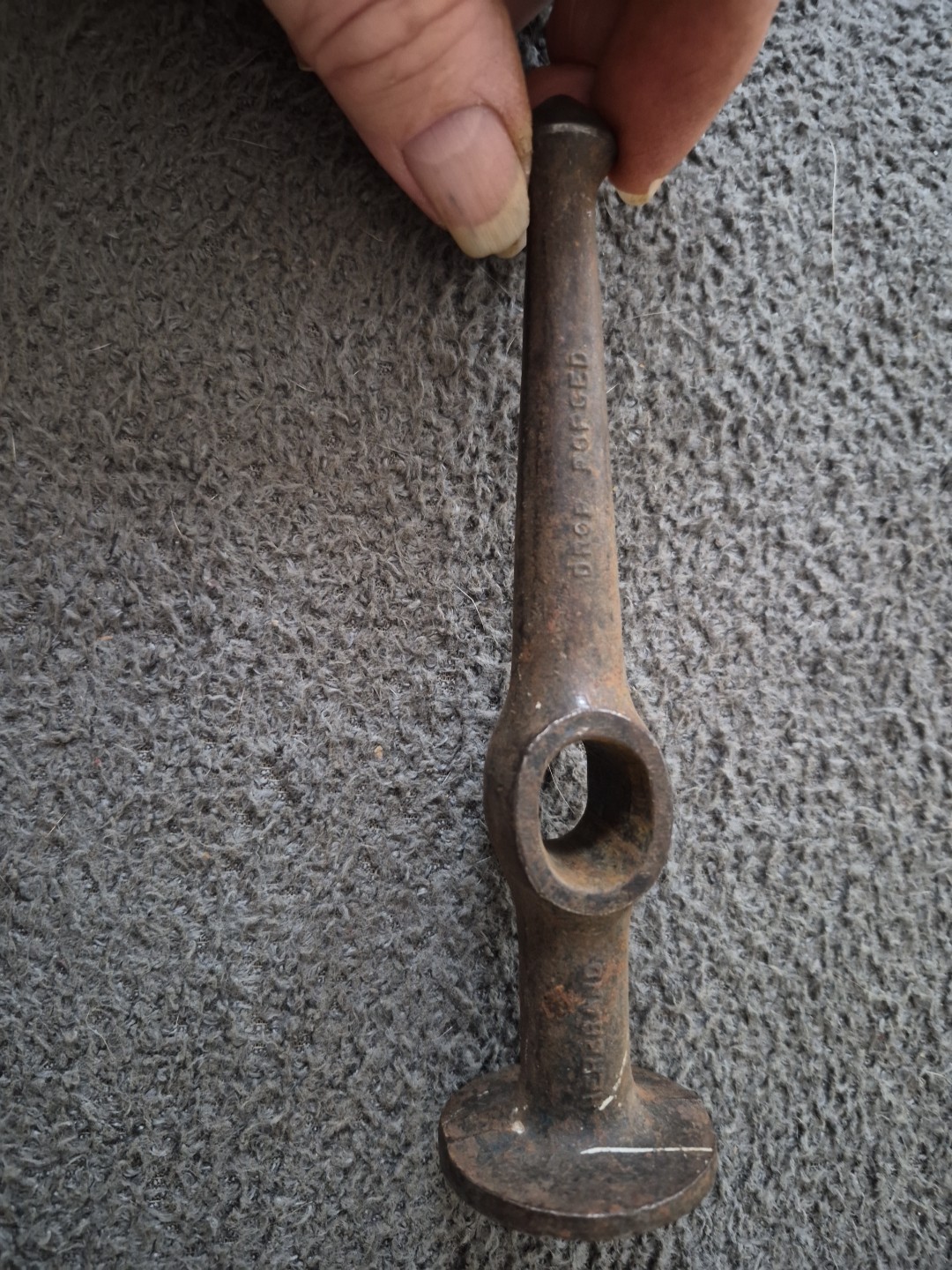 Vintage Auto Body Hammer Round Herbrand Head Only