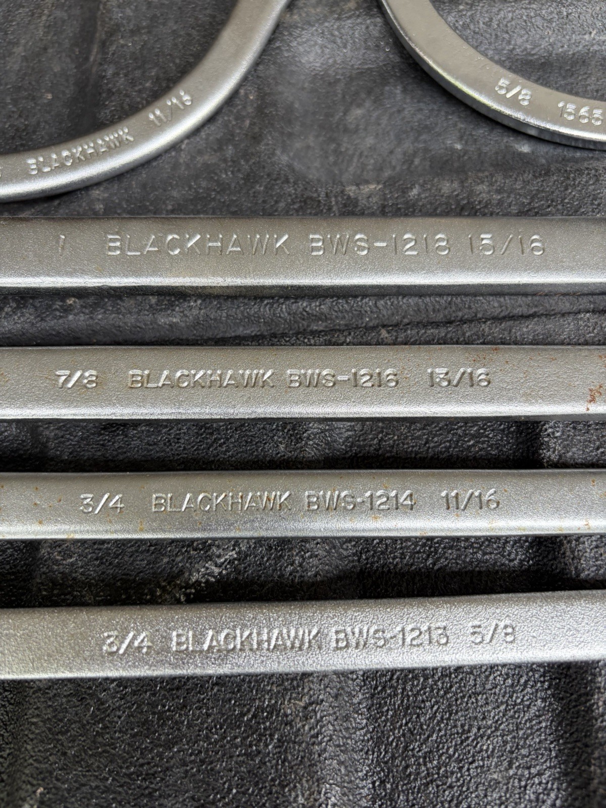 Set Of 6 Blackhawk USA Wrenches Double Box End Wrenches And U Wrenches