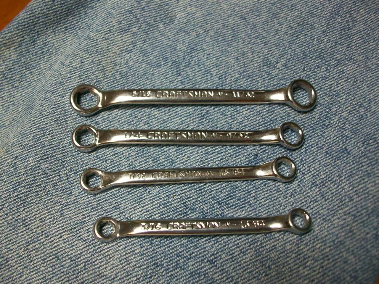 (4) Craftsman box end wrenches small sizes NEW 15/64 9/32