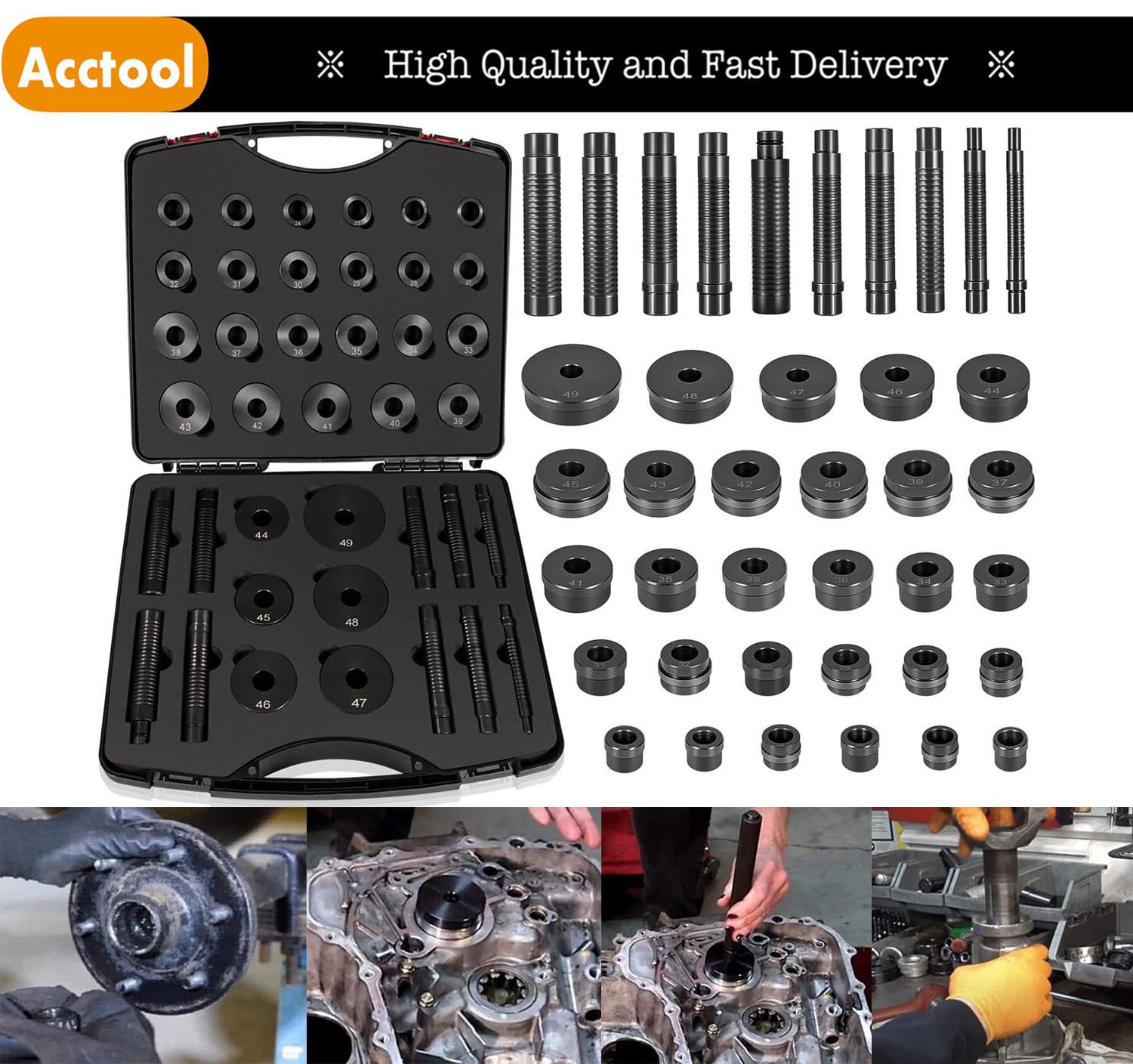 39Pcs T-0220-39 Master Bushing Driver Tools For Chrysler GM Ford Transmissions