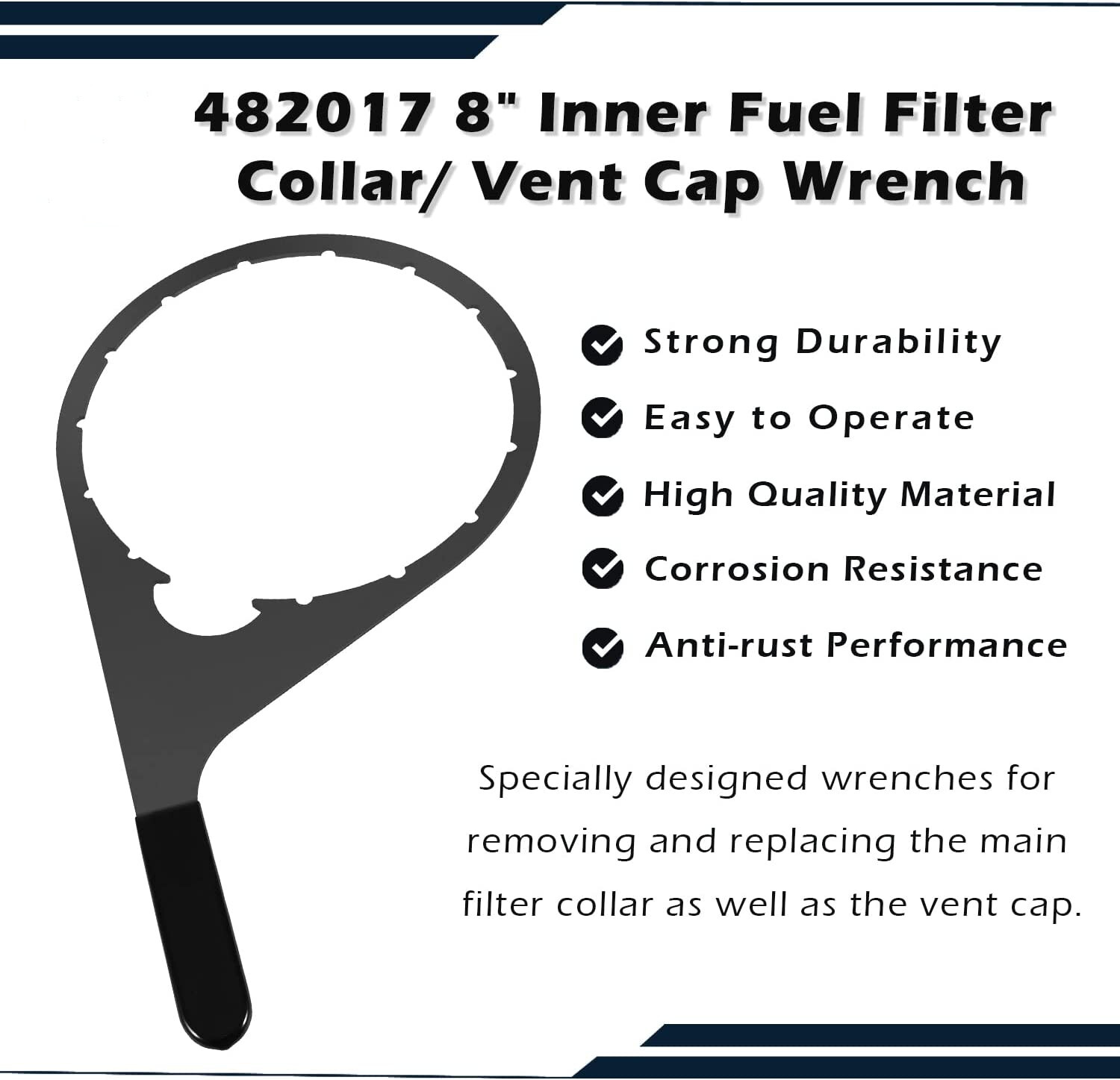 482017 Fuel Filter Collar Vent Cap Wrench For Davco Fuel Pro 482,483,485,487,488