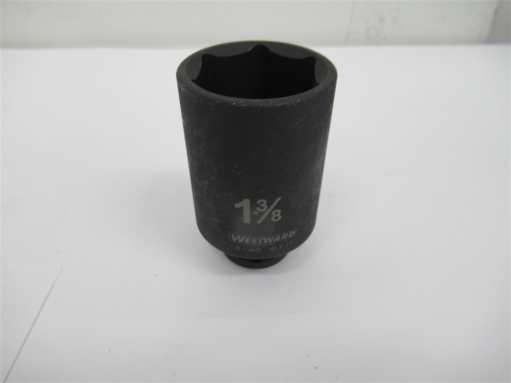 Westward 4LXJ3, 1-3/8″ Deep Impact Socket, 1/2″ Drive, 6 Point