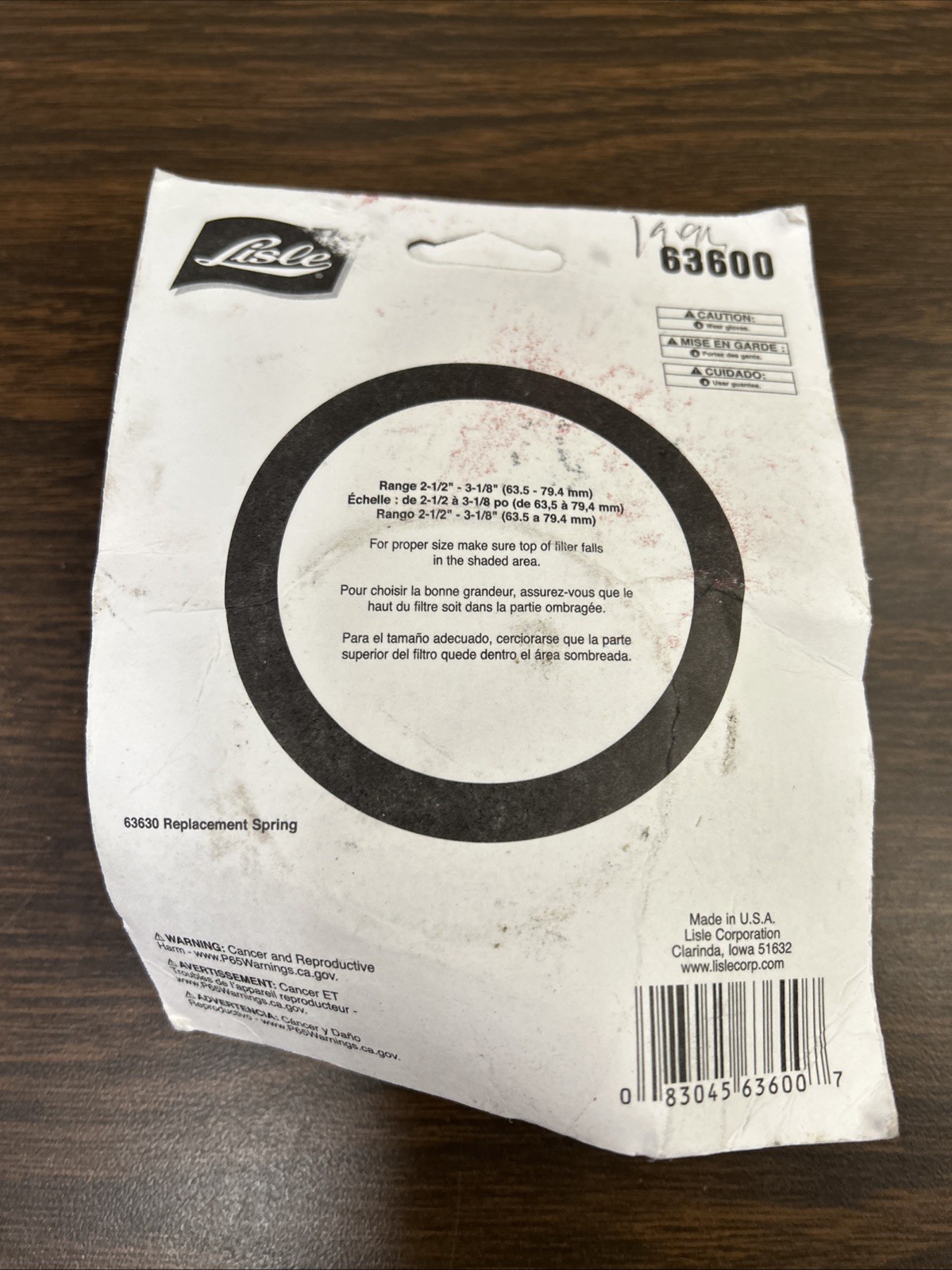 LISLE Tools 63600 3/8″ Import Car Filter Wrench – 2-1/2″ To 3-1/8″