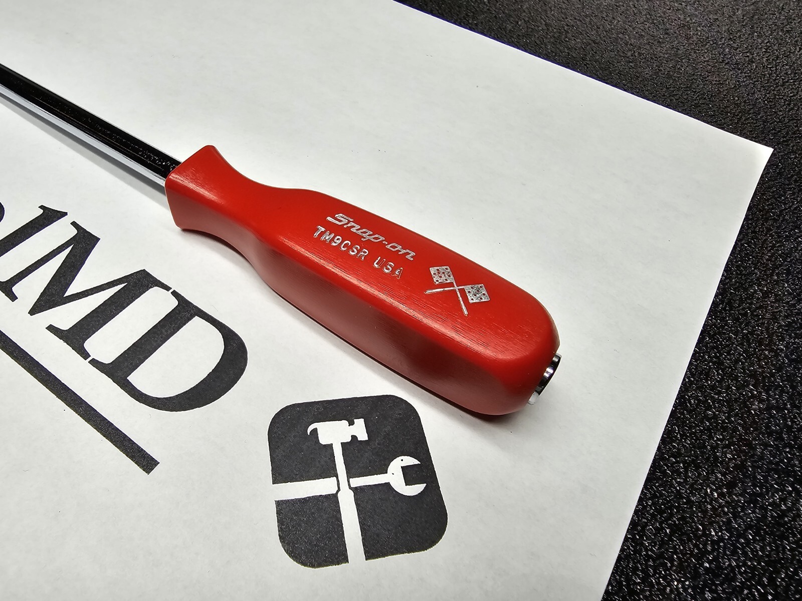 Snap-on Tools USA RARE RED 1/4″ Drive 10″ Length Standard Shank Driver TM9CSR