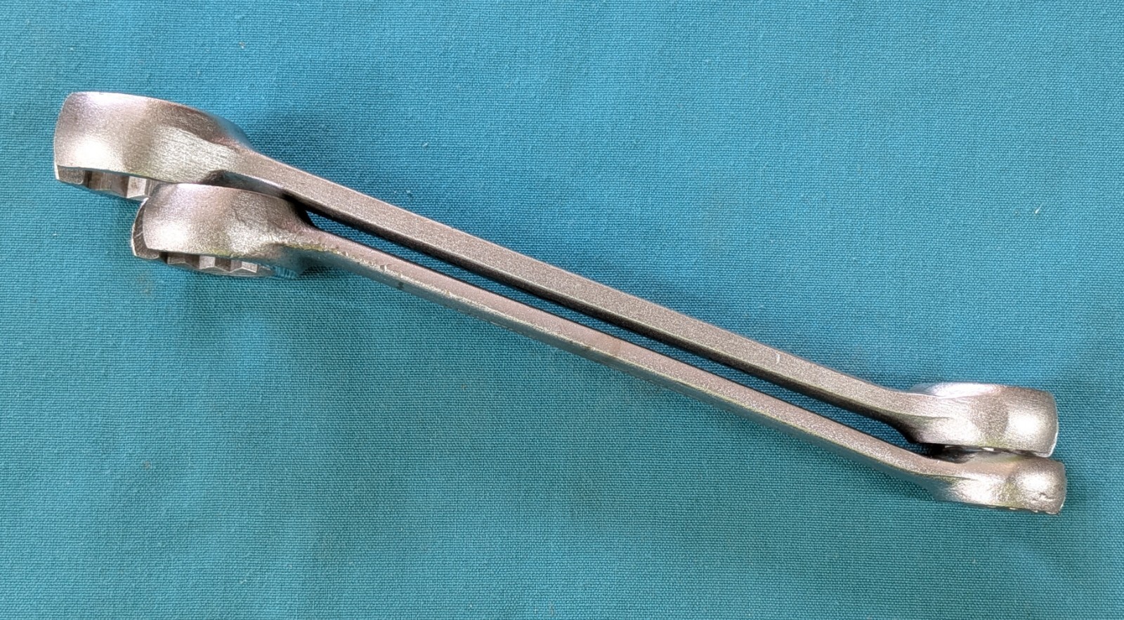 NICE Vintage VULCAN USA Flare Nut Line Wrench Pair XFN-2836 & 2432 Polished Face