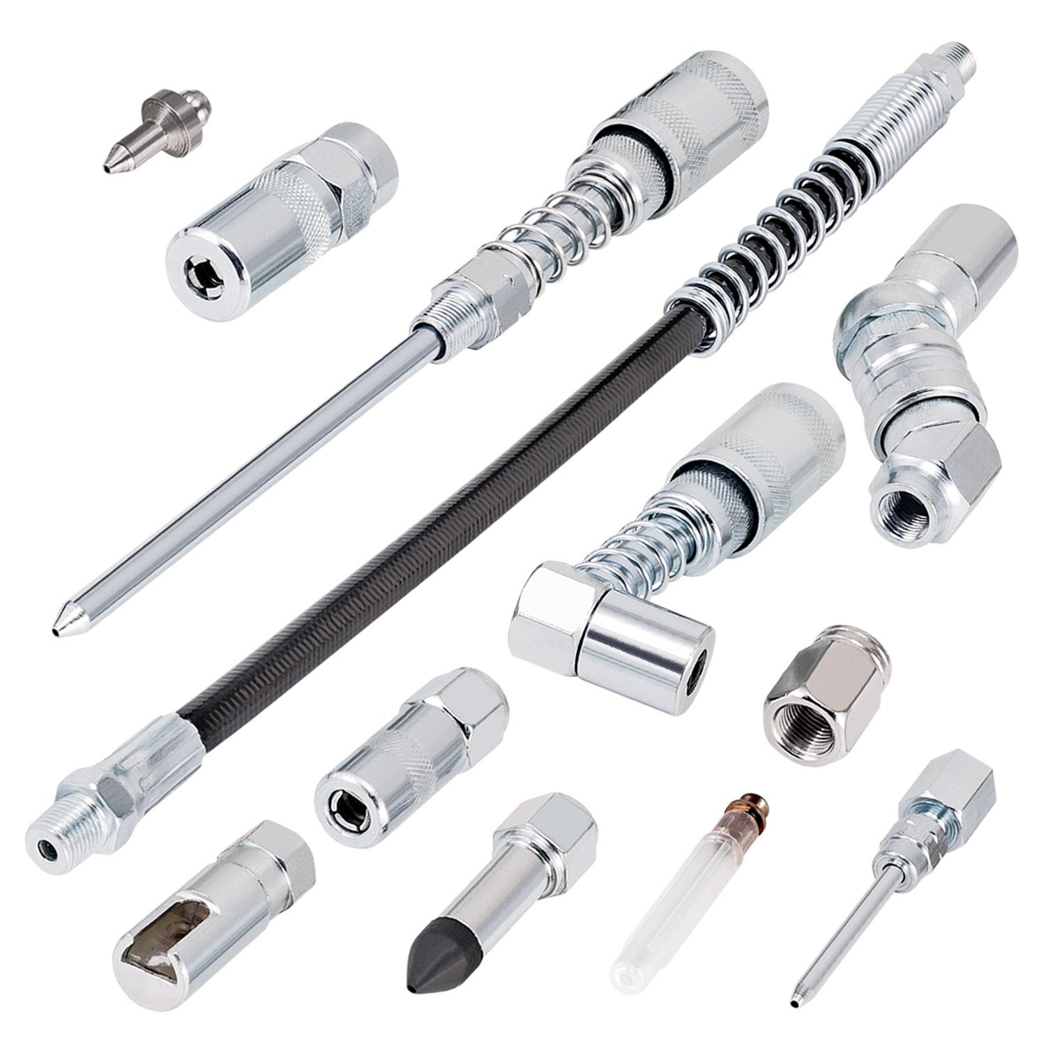 Carbyne 12 Piece Grease Gun Accessory Set | All-in-One Set Includes Couplers,…