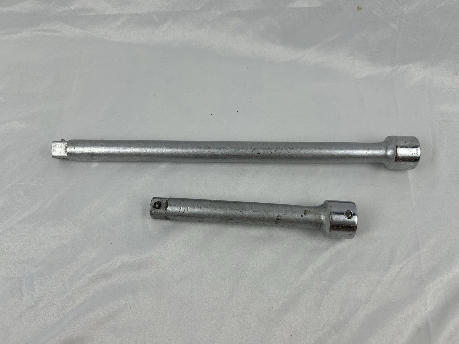 Snap-on 3/4″ Dr 2pc Lock Button Extension Set L-122, L62 Vintage 8” + 16”