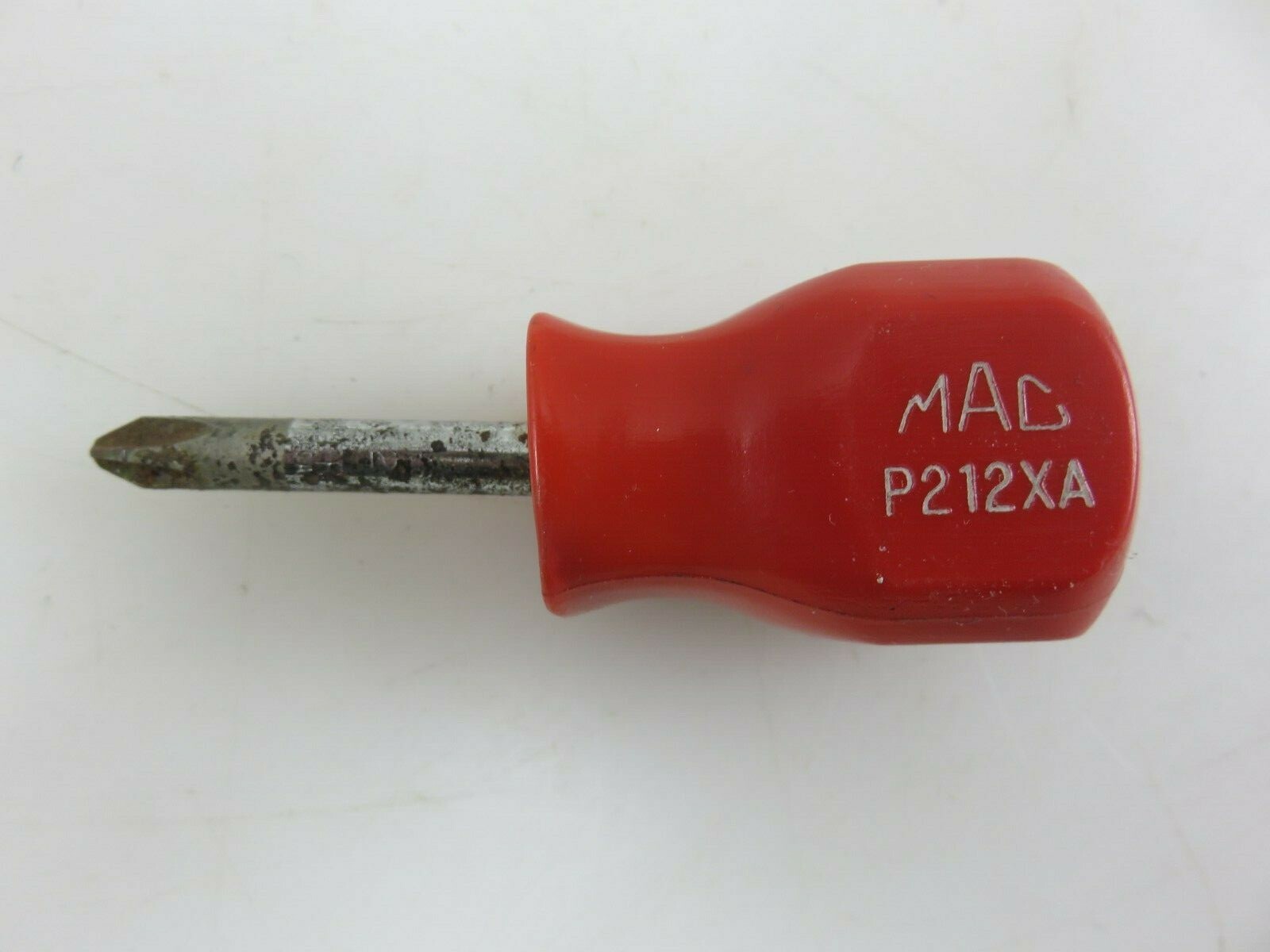 Mac P212XA Small Stubby Phillips No. 2 Hard Red Handle Screwdriver