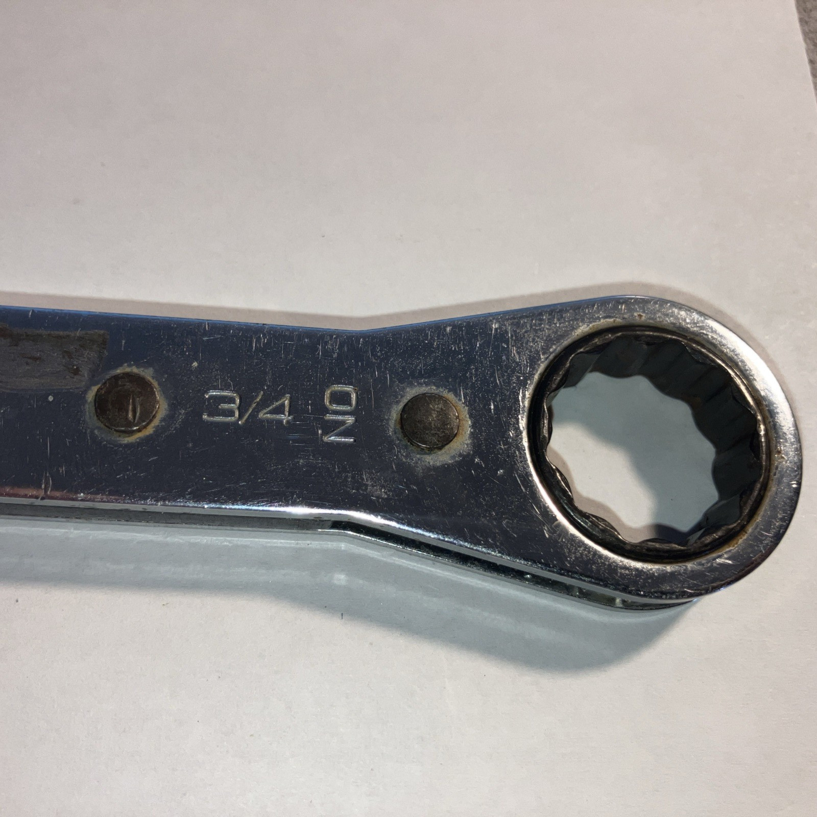 Snap-o Tools R2024A 5/8″ X 3/4″ Flat 12 Pointt Ratcheting Box End Wrench USA