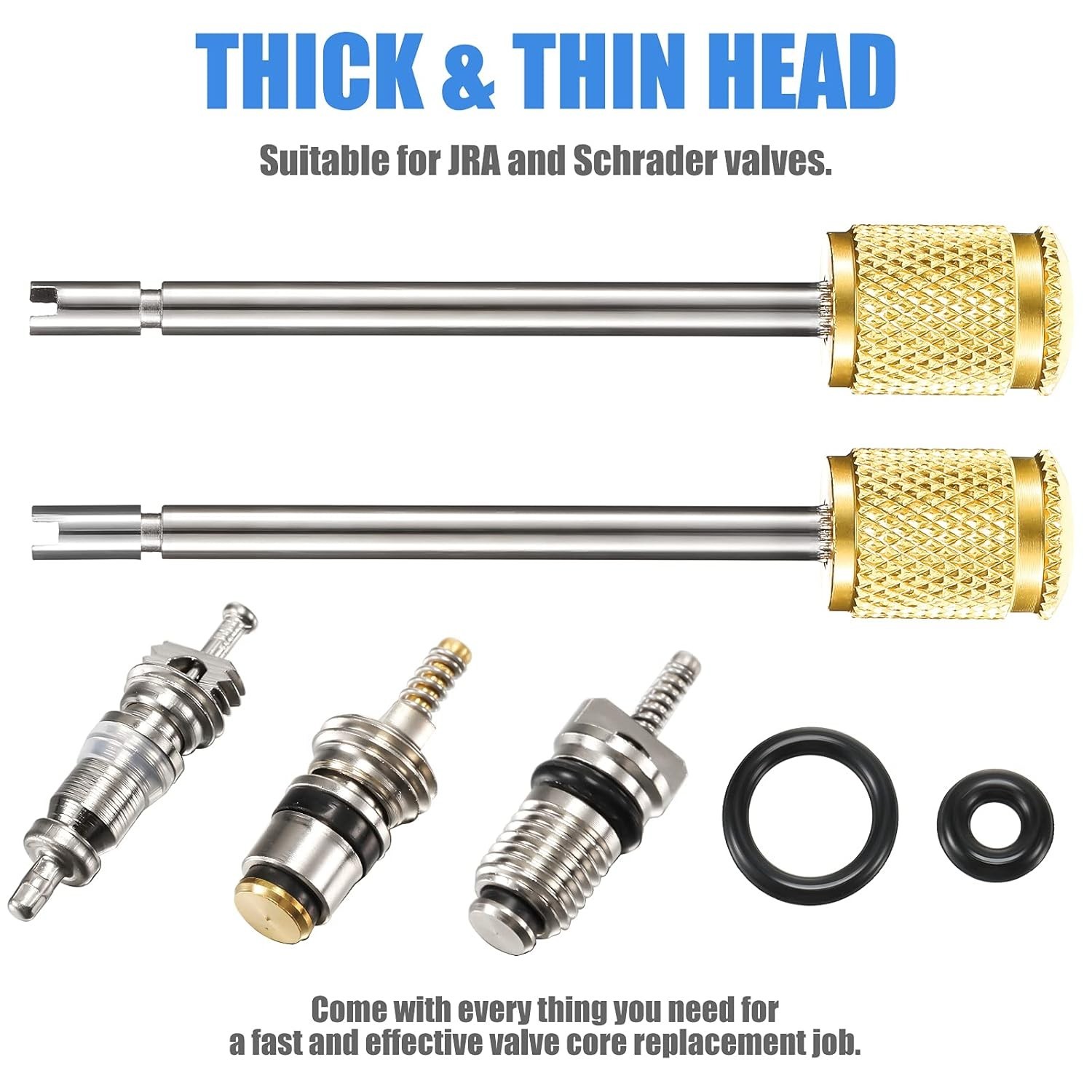 Valve Core Tool Set for Car A/C R12 R134a R1234YF^