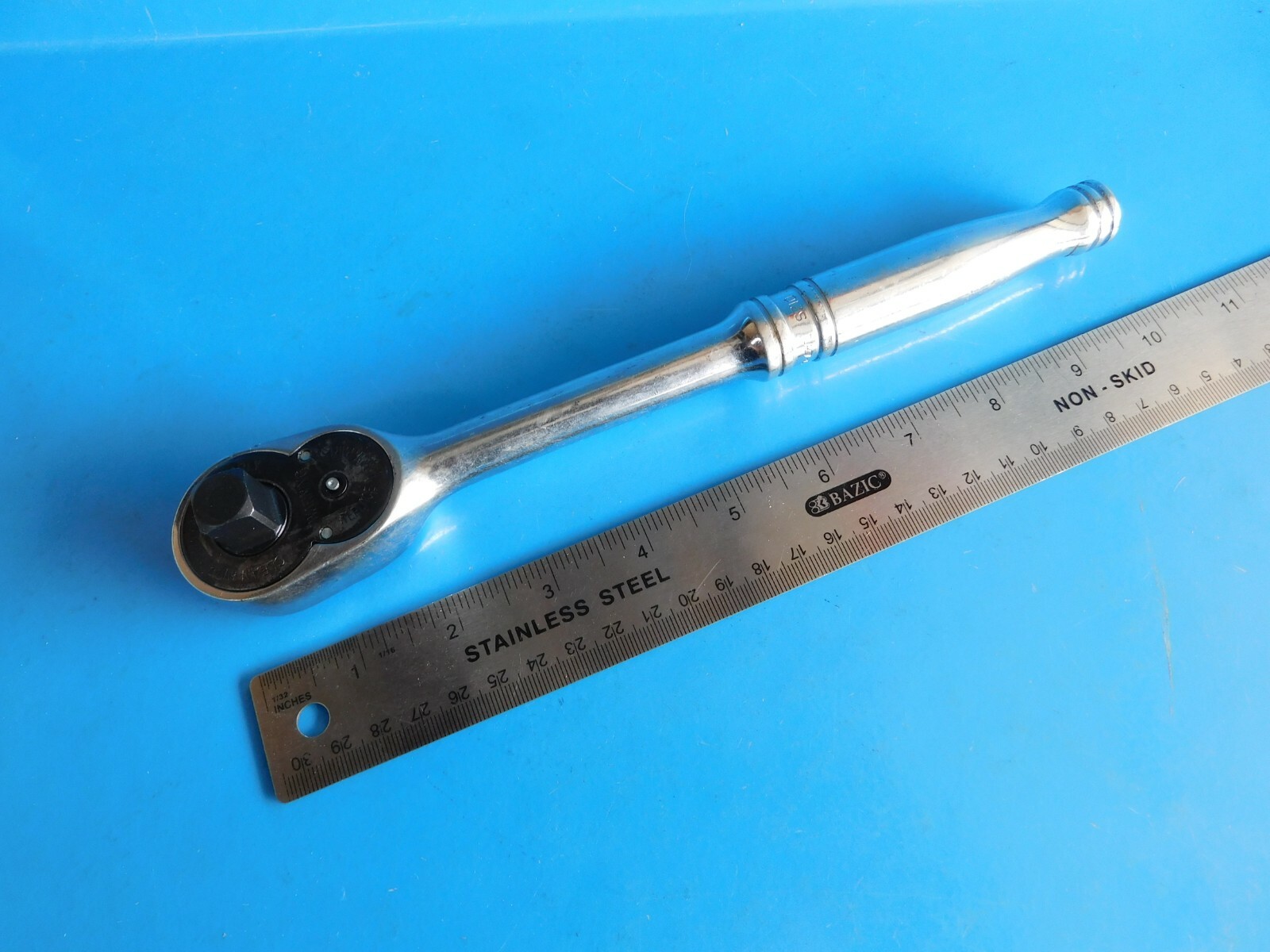 USED, SNAP ON TOOLS 1/2 IN. DR. SHORT HANDLE HEAD RATCHET, PART #S710