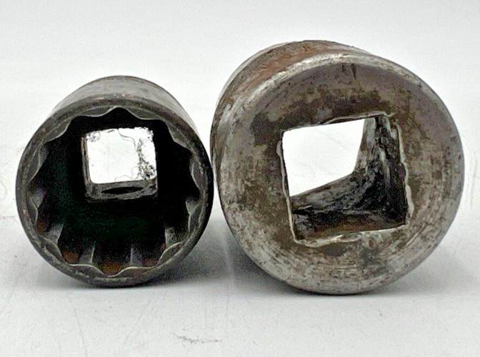 (8) SNAP ON SOCKETS 3/4″ SWIVEL, 1-1/4″, 5/8, 7/8″, 15/16″, 3/4″, 9/16″, N4046A