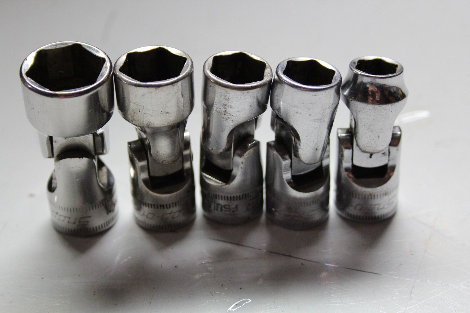 SNAP-ON TOOLS 3/8″ Drive 6-Point Metric Shallow Flex Socket Set 5pcs USA