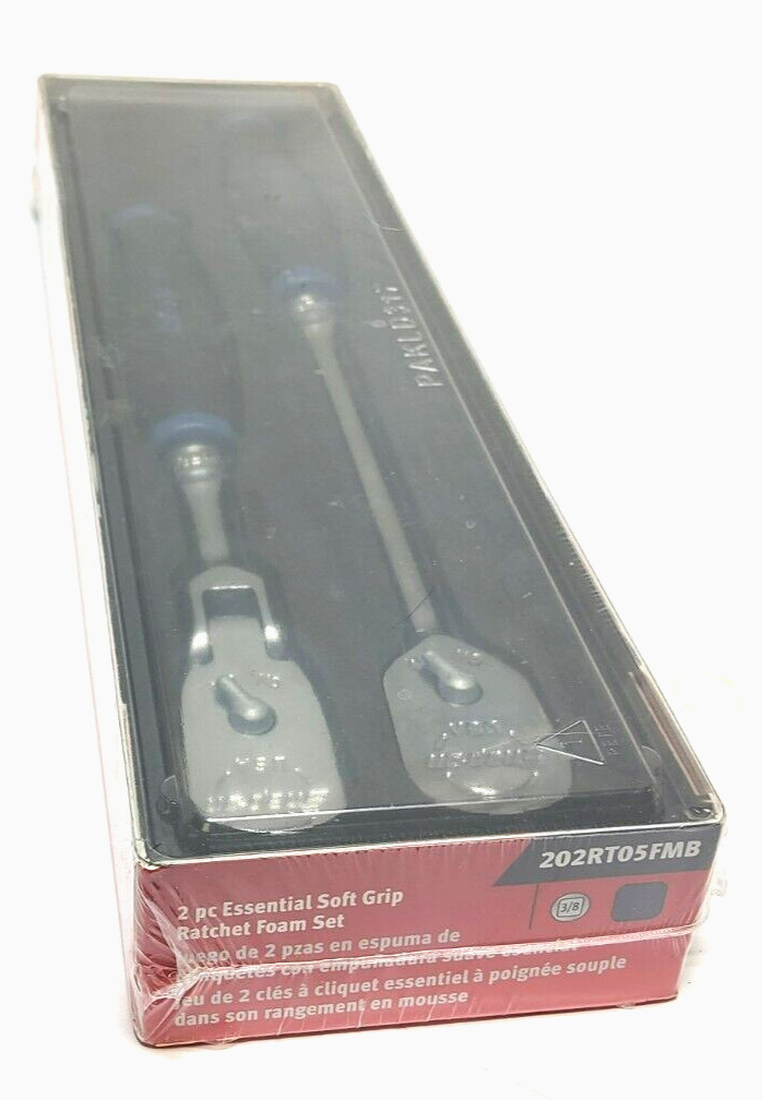 New Snap-on™ 3/8″ drive Power Blue Soft Grip Foam Ratchet Set 202RT05FMB FHL80MB