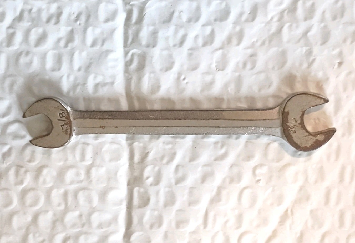 BLUE POINT SUPREME S1214, 3/8″ x 7/16″ DBL. OPEN-END WRENCH, 5.25″ LONG.