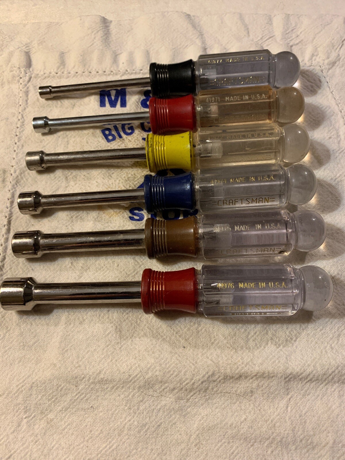 Craftsman USA 6pc 6 Point Nut Drivers 3/16″, 1/4″, 5/16″, 3/8″, 7/16″, 1/2″