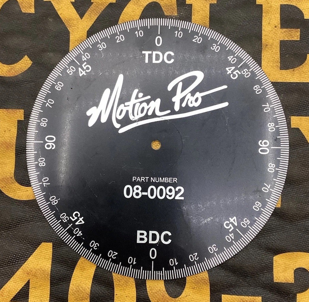 MOTION PRO 08-0092 DEGREE WHEEL BLACK TIMING TOOL ENGINE CAMSAHFT BUILD TUNING
