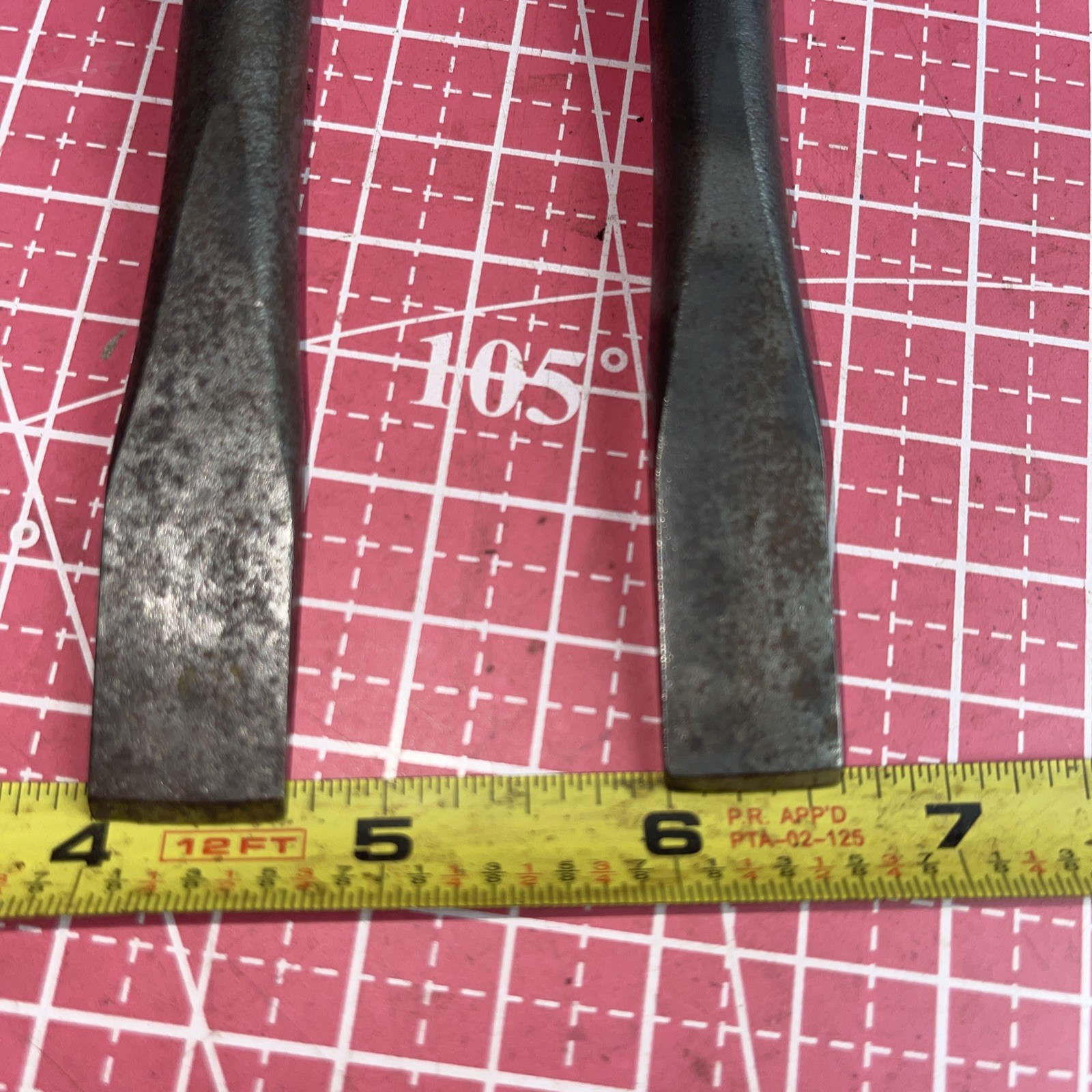 Vulcan By Williams USA 4 Piece Pneumatic Air Hammer Bit Chisel Breaker Cutter