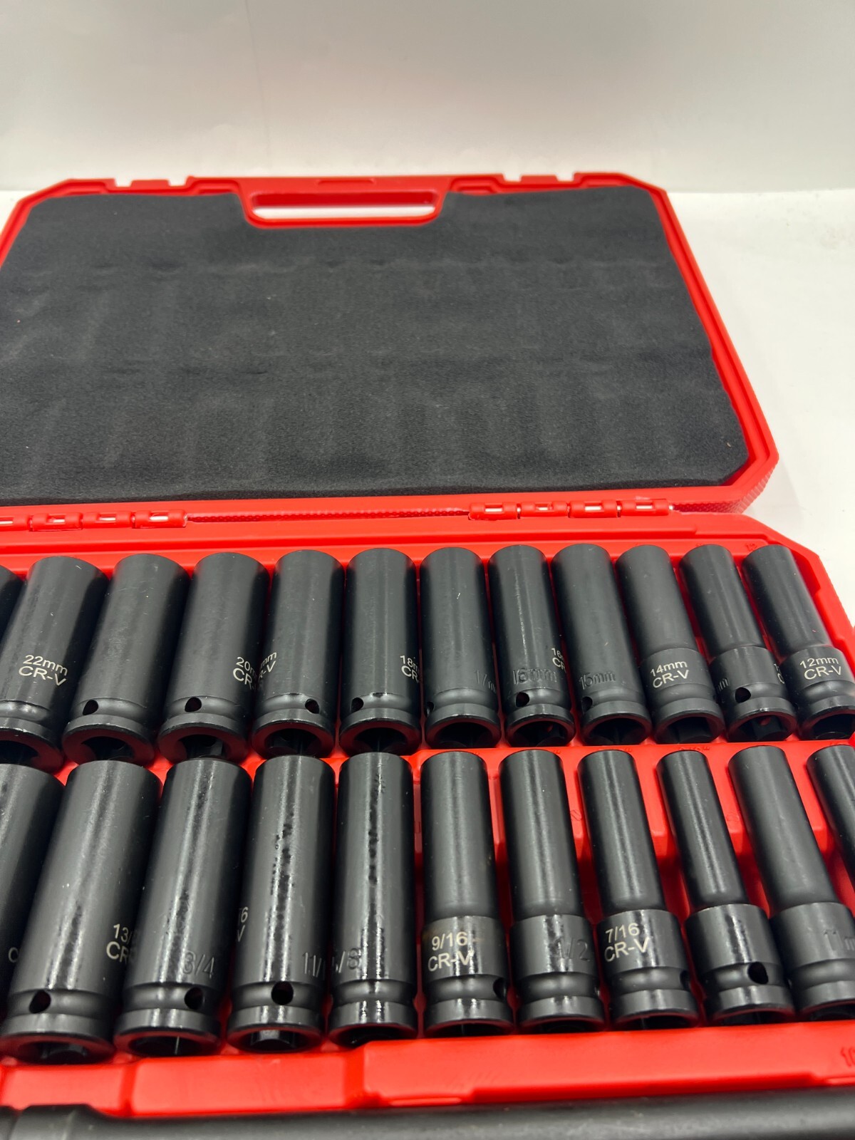 Drive Deep Impact 29 Piece Socket CR-V Extension Bar SAE Metric Black