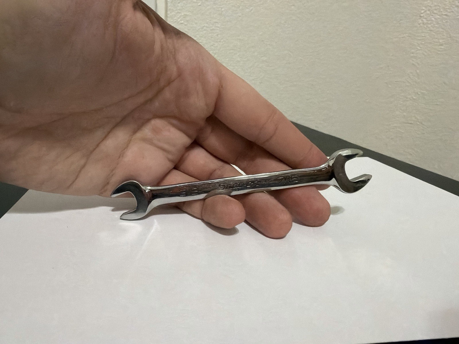 Snap-on Tools 3/8″ – 7/16″ Open Ended Wrench VO1214B USA