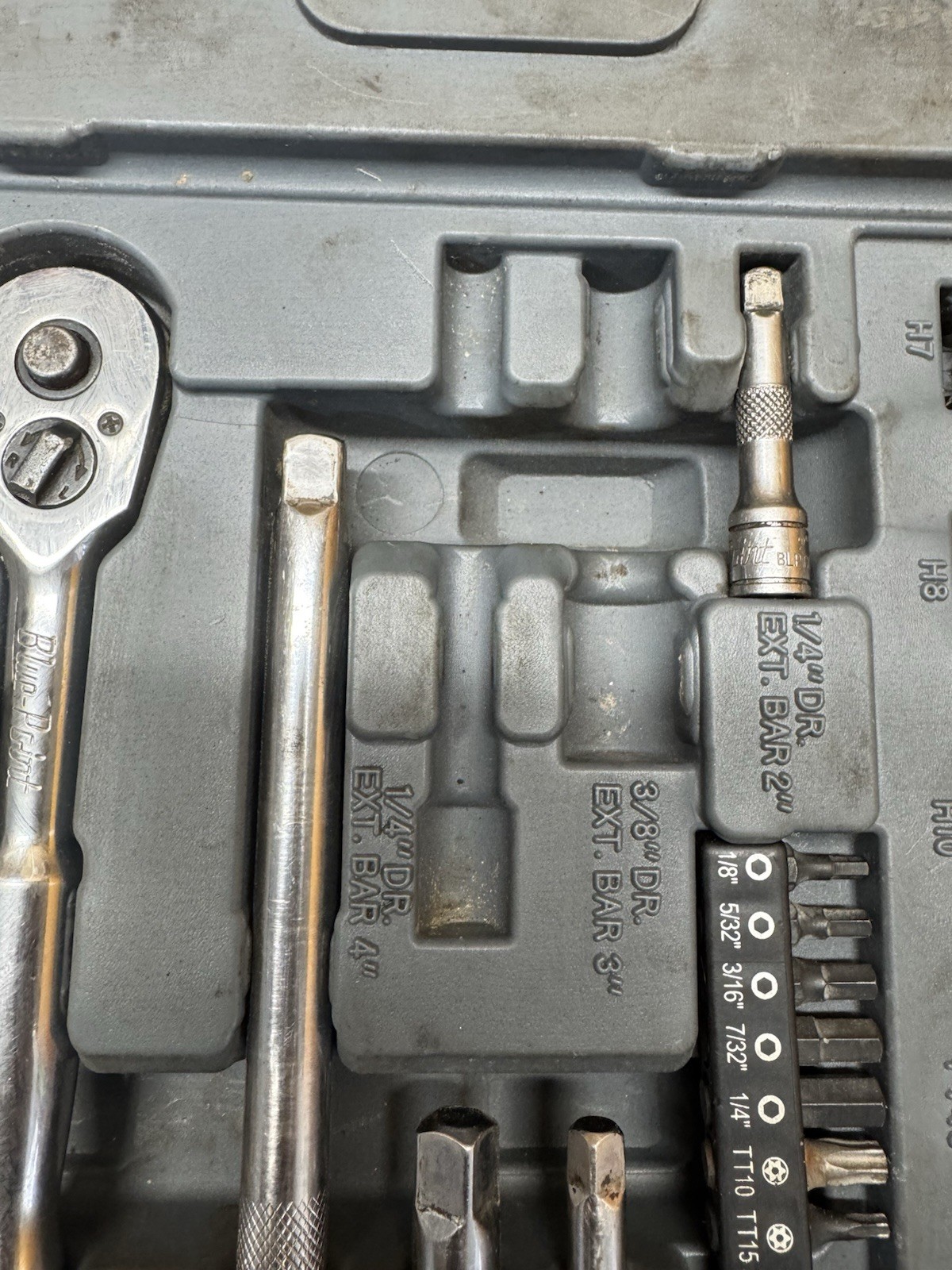 Blue-Point BLPGSSC155 155pc Combination Drive SAE/Metric Socket Set (Missing 8)