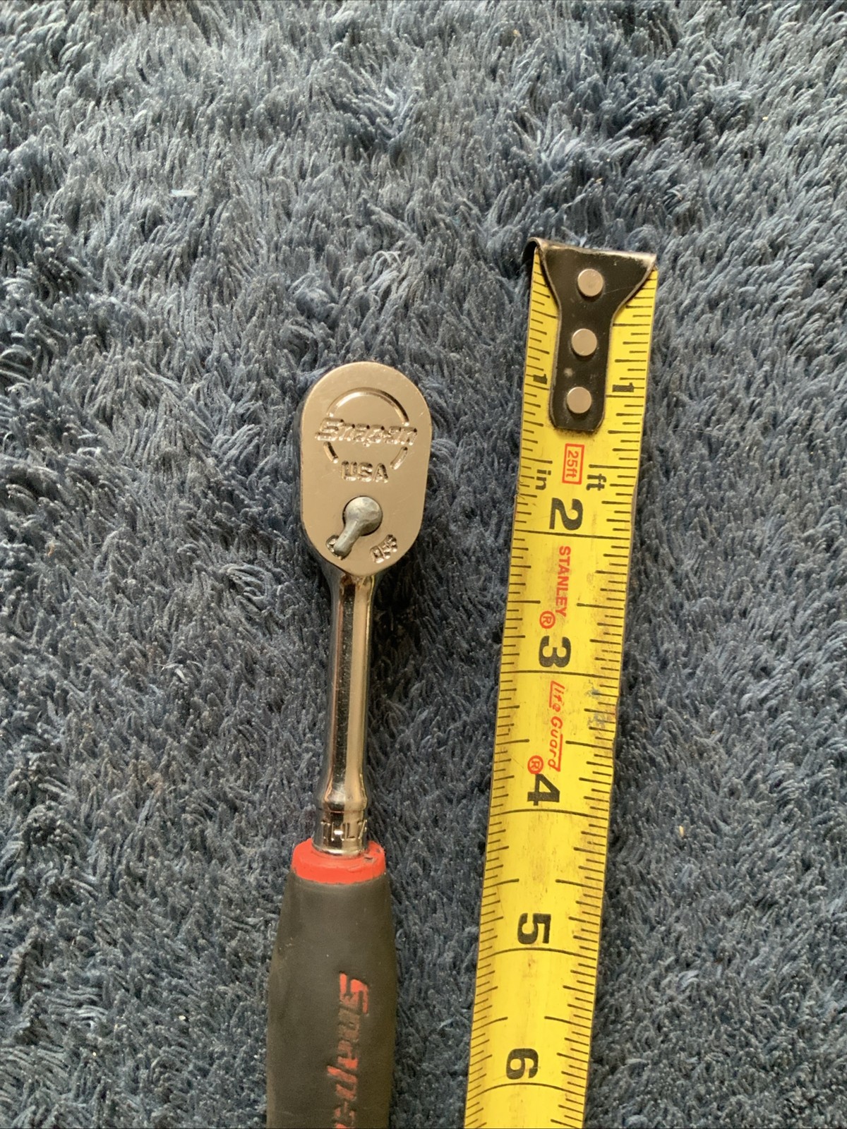 Snap On Thl72, 1/4” Drive Soft Grip Ratchet…..red…….works Fine….