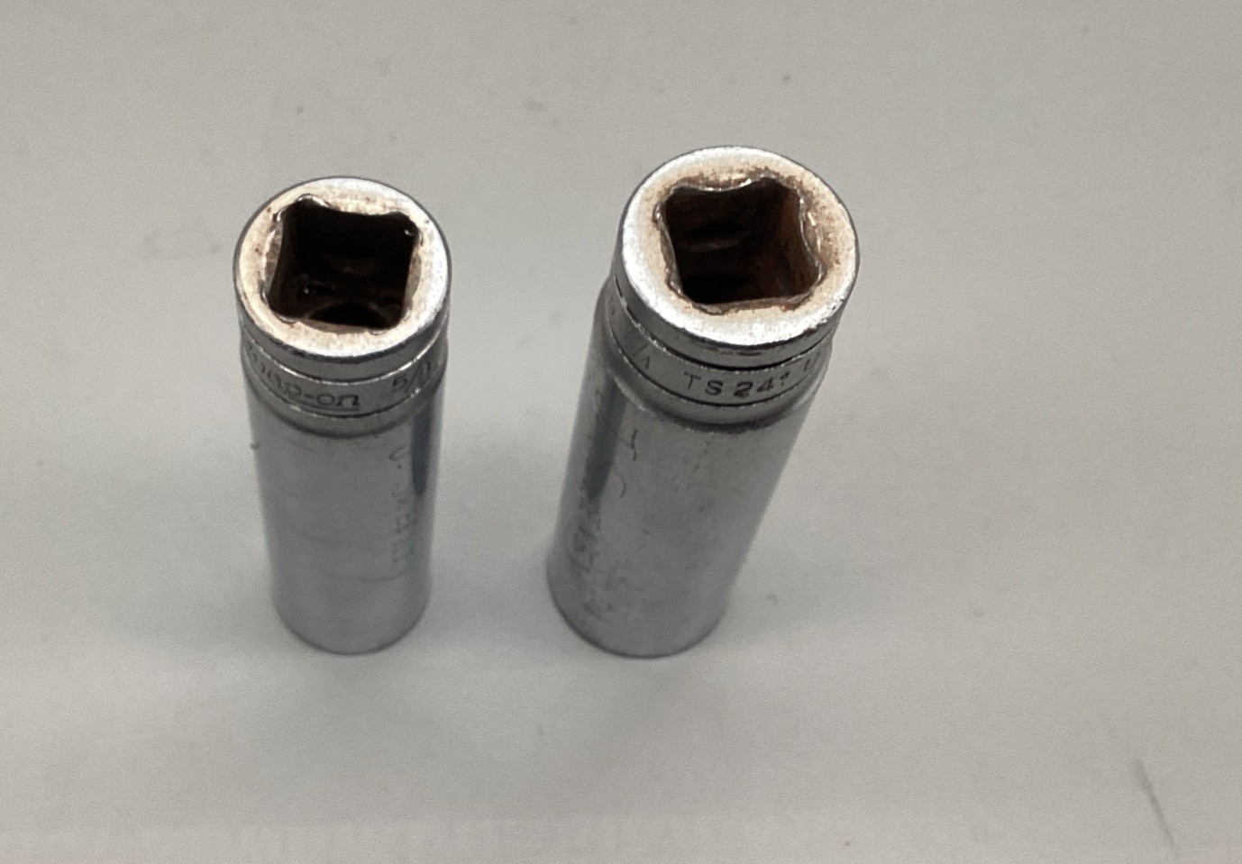 Snap On TS201 1/2” Dr 6Pt SAE 5/8” Flank Dr Deep Chrome Socket USA And Ts241