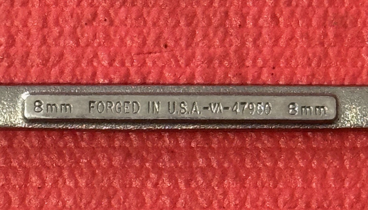 Craftsman -VA- 47950 8mm Quick Speed Wrench Combination Wrench 12 Pt Made in USA