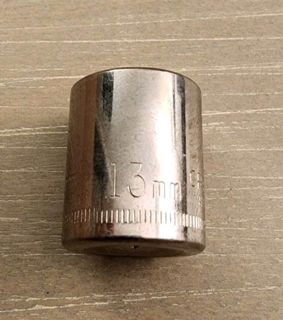 Craftsman USA 13mm Socket 6 Point 1/4″ Drive Inverted G1 43514