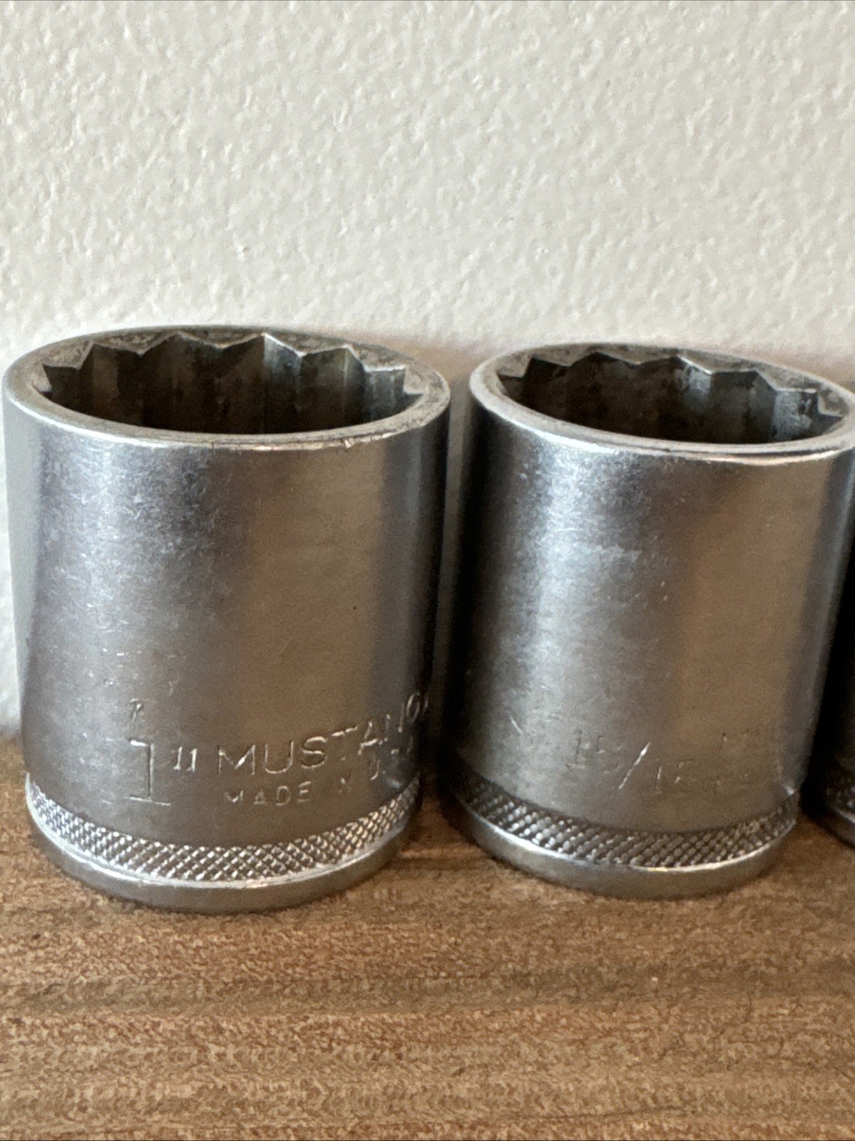 VTG Mustang 1/2” drive sockets SAE (10 pieces) MT1232 – MT 1214 Made In USA