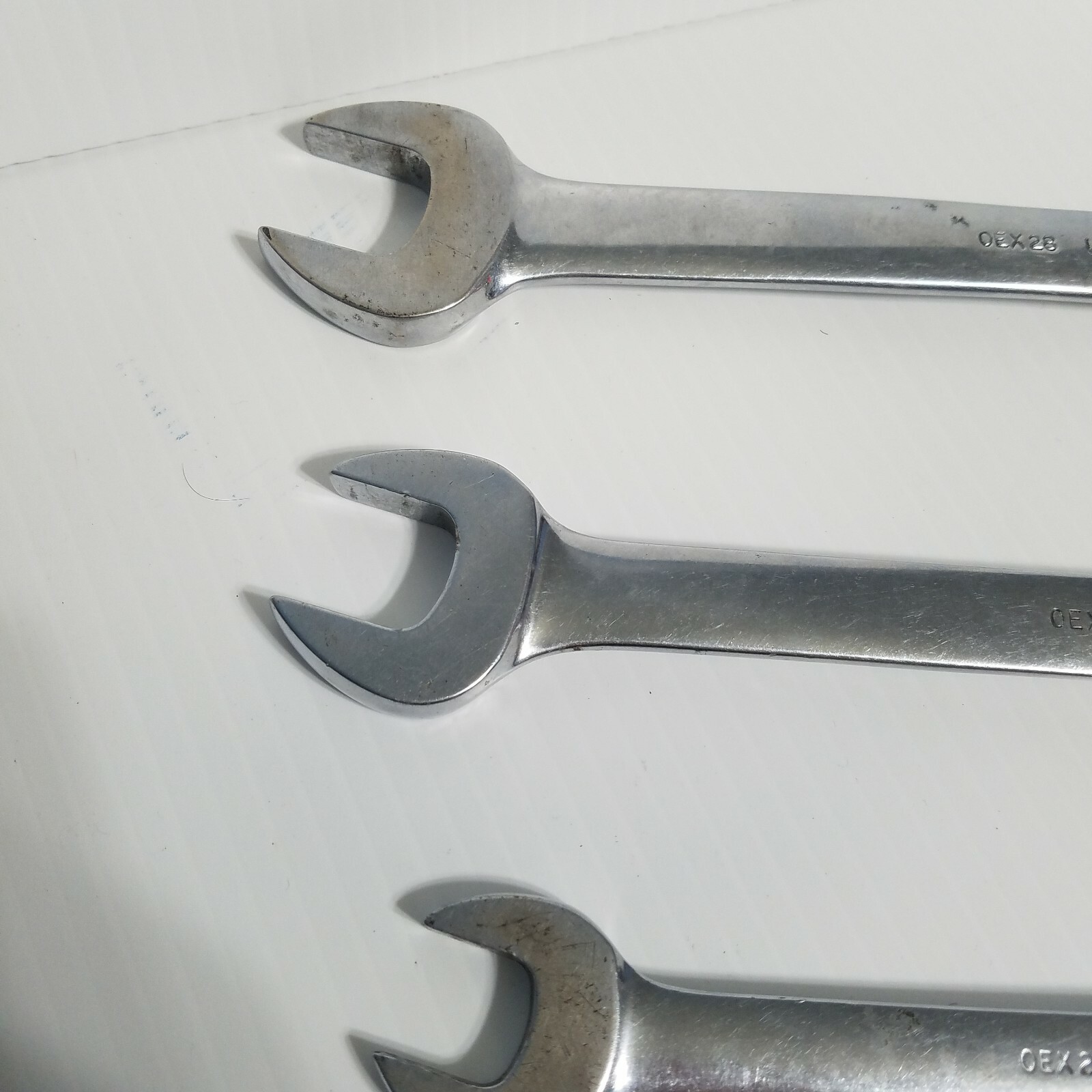 Lot of 5 Snap-on Combination Wrenches 7/16 7/8 5/8 11/16 13/16 12 point OEX USA