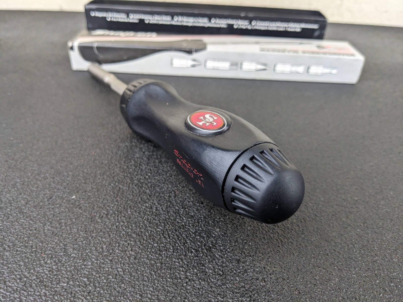 #bp270 Snap-On Tools SSDMR4B Ratcheting Screwdriver 🏈 NFL Collectors SF 49ers