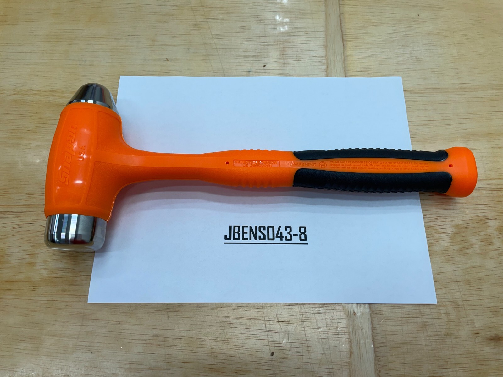 Snap-on Tools USA NEW ORANGE 32oz/900g Soft Grip Dead Blow Hammer HBBD32O