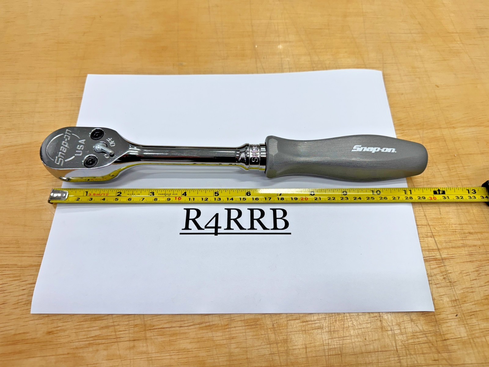 Snap-on Tools USA DARK TITANIUM 1/2″ Drive Hard Grip Ratchet SHD80ADT RARE NOS