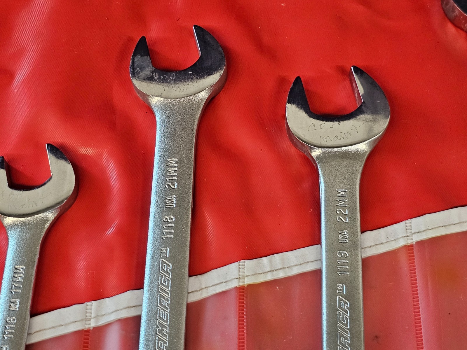 11 Pro America Double Opened Ended End Wrench Set Metric 6MM 32mm USA