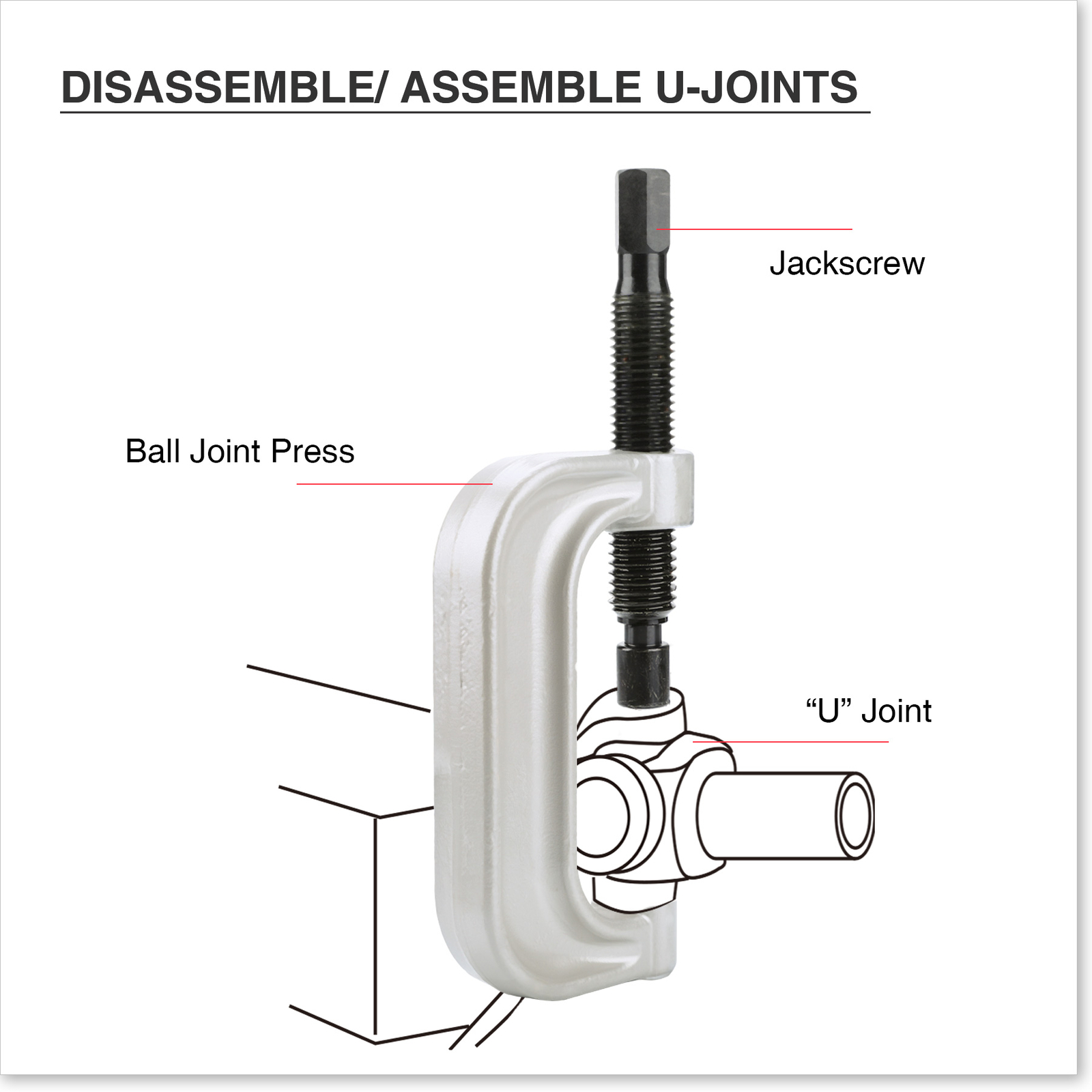 21 Pcs Ball Joint Separator Service Tool and Master Adapter Set W/ Carrying Case