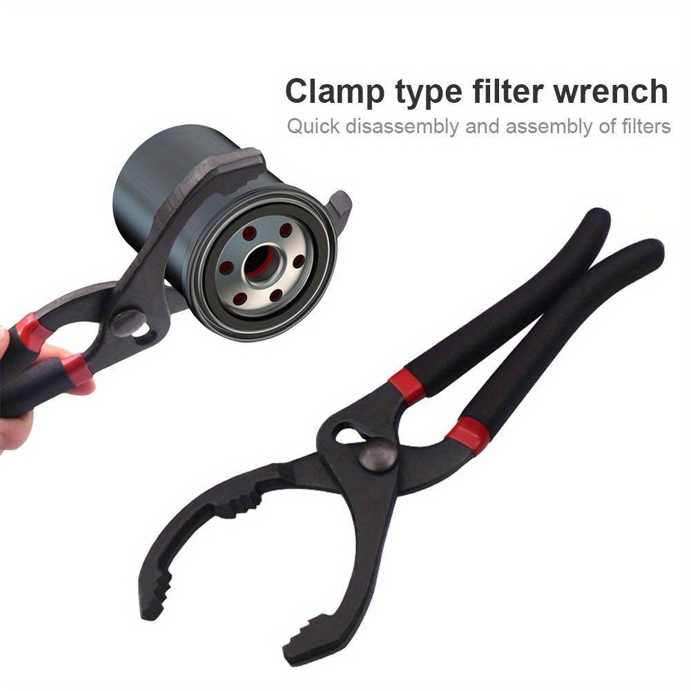 Black Oil Filter Pliers Universal Oil Filter Wrench Oil Filter New