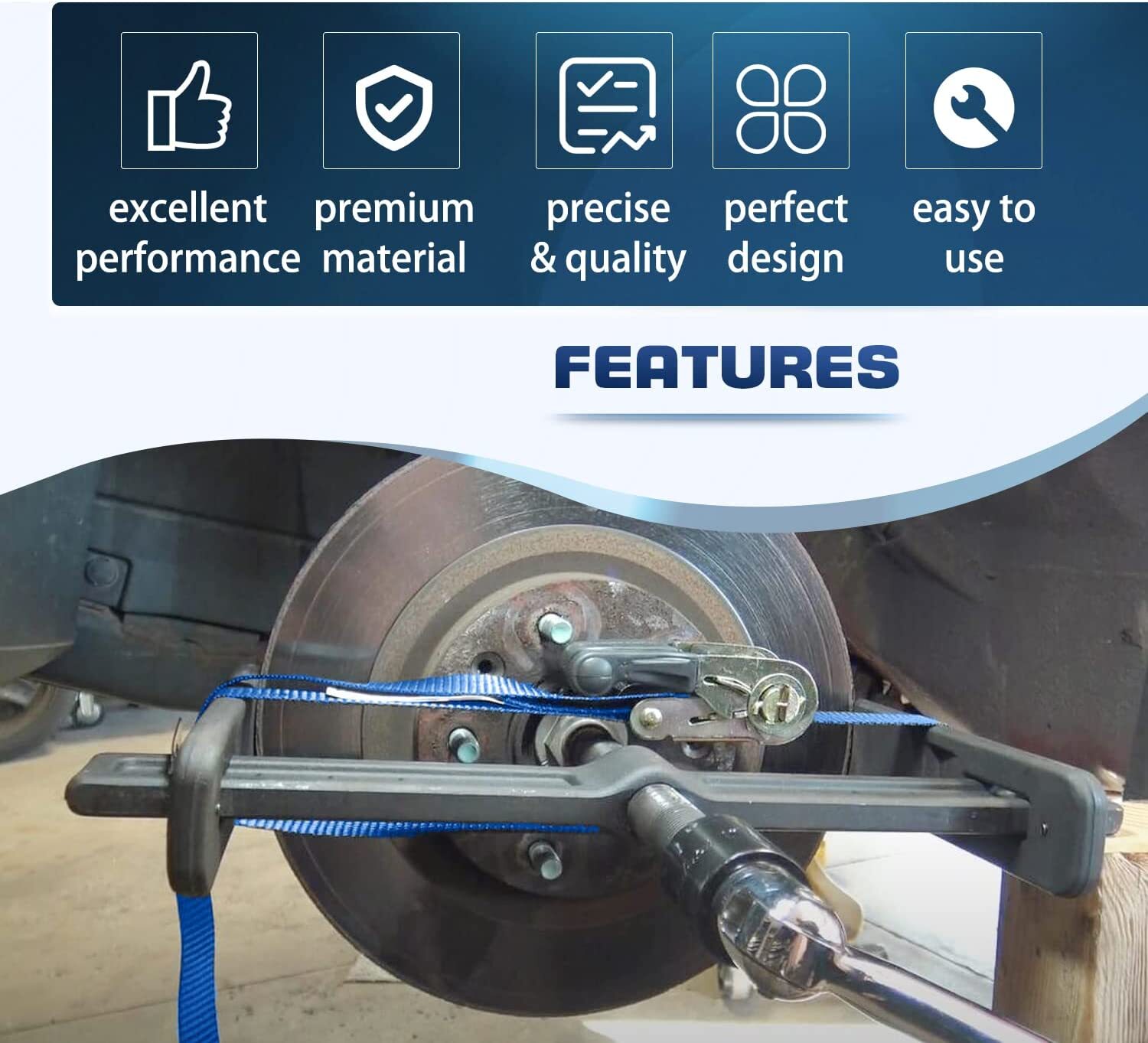 6980 Brake Drum and Rotor Puller for Removing Hub Drums, Rotors, Drive Wheels