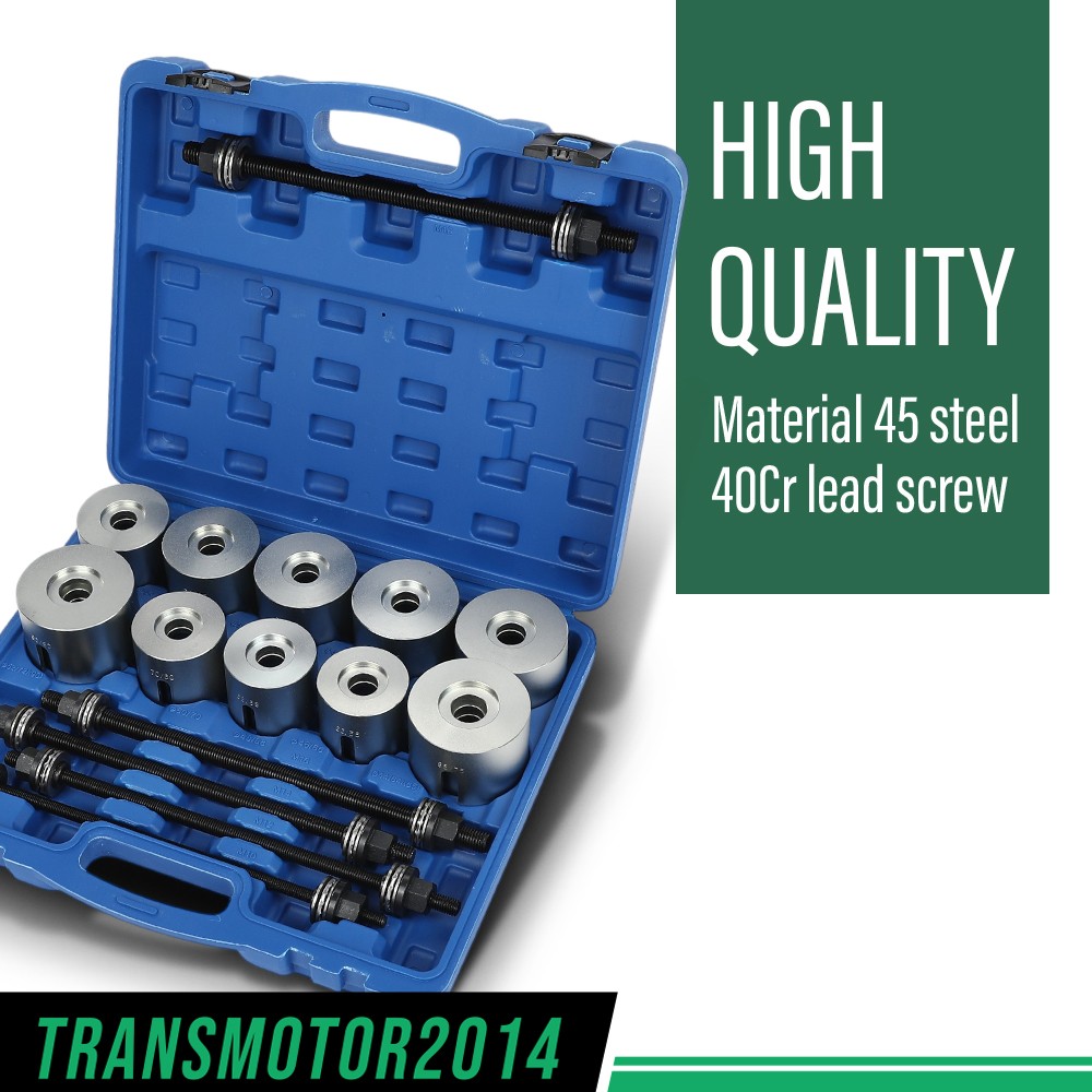 Universal Press & Pull Sleeve Kit 27 PCS Bush Bearing Removal Insertion Tool Kit
