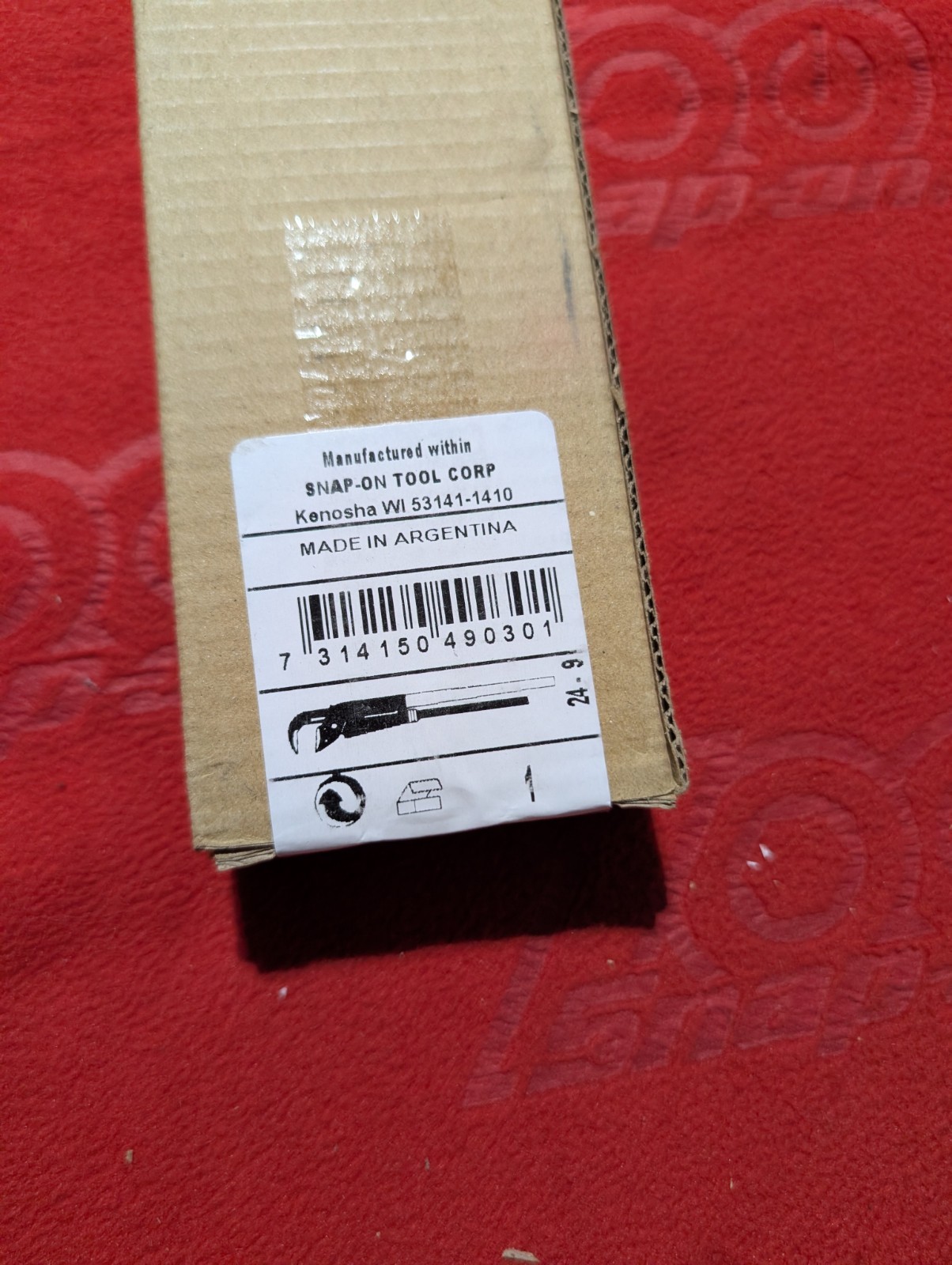 Snap On BRAND NEW #pwz1o a 12-5/8” plier wrench orange 🍊