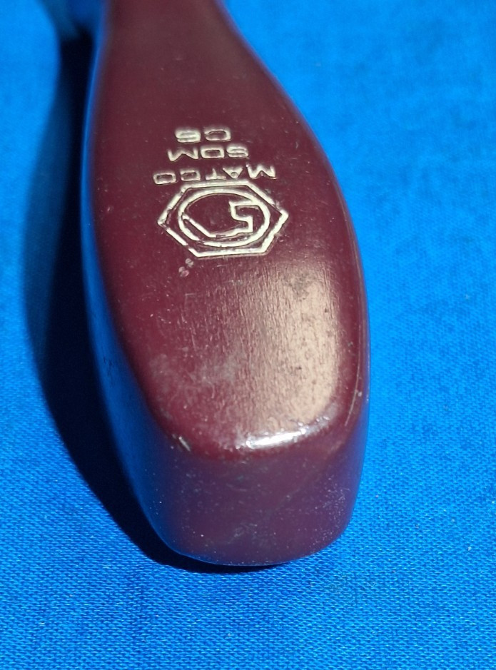 Vintage Maroon Handle Matco tools SDMC6 9-1/2″ long 3/16″ flat blade screwdriver