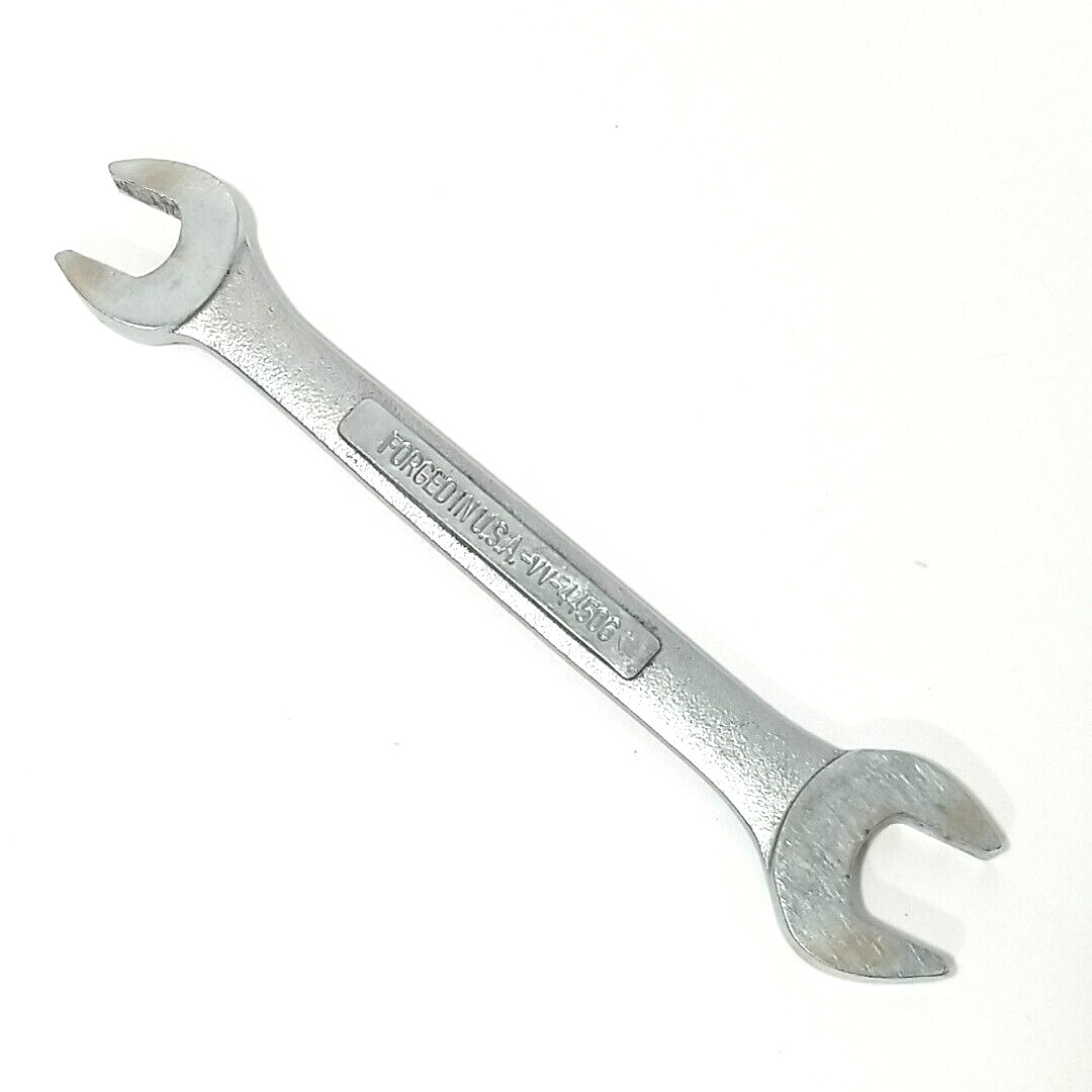 Vtg Craftsman VV Series Double Open End Wrench 44506 Metric 12mm 14mm USA Made