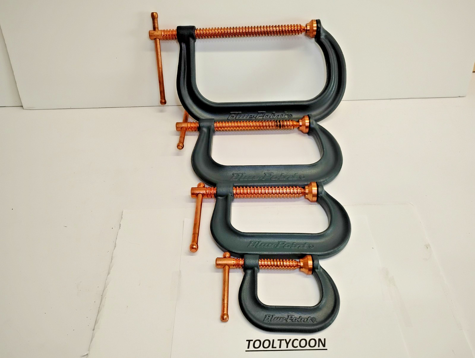 Blue Point Tools NEW Custom 4pc WELDING Clamp C-CLAMP Style SET