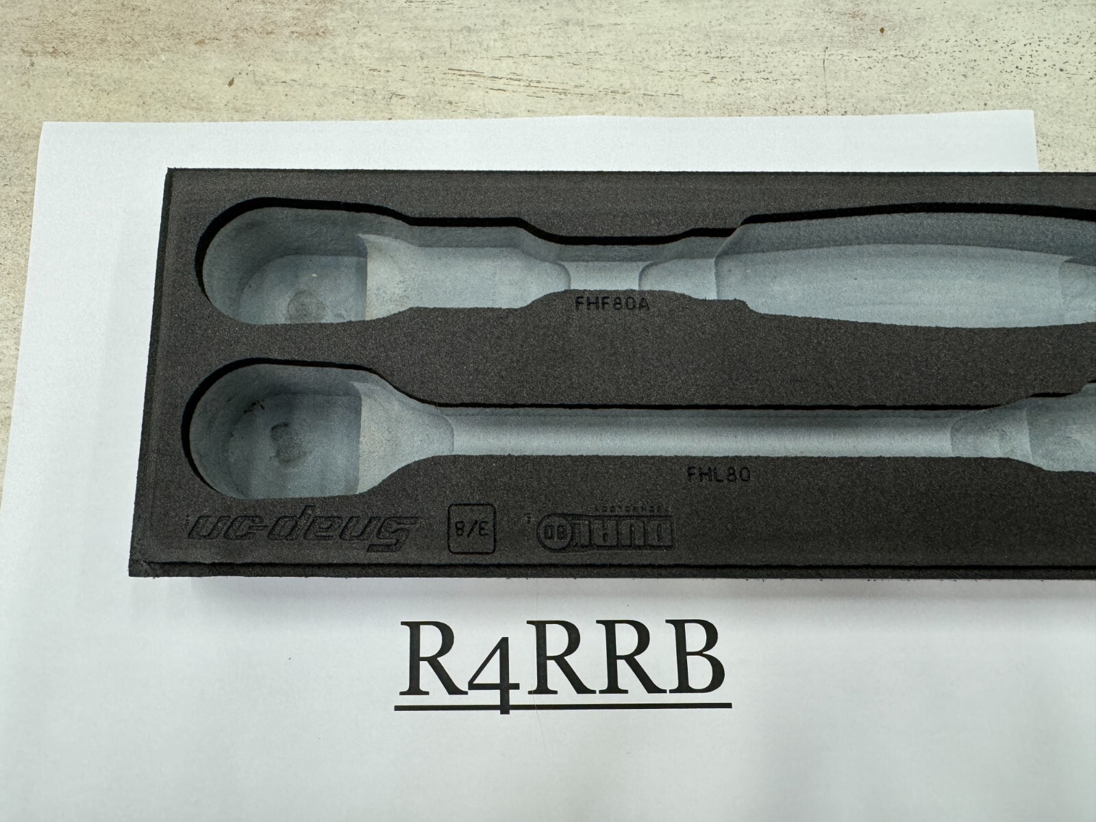 Snap-on Tools TITANIUM Foam Holder ONLY for 2pc 3/8″ Drive Ratchets FM202RT05BDT