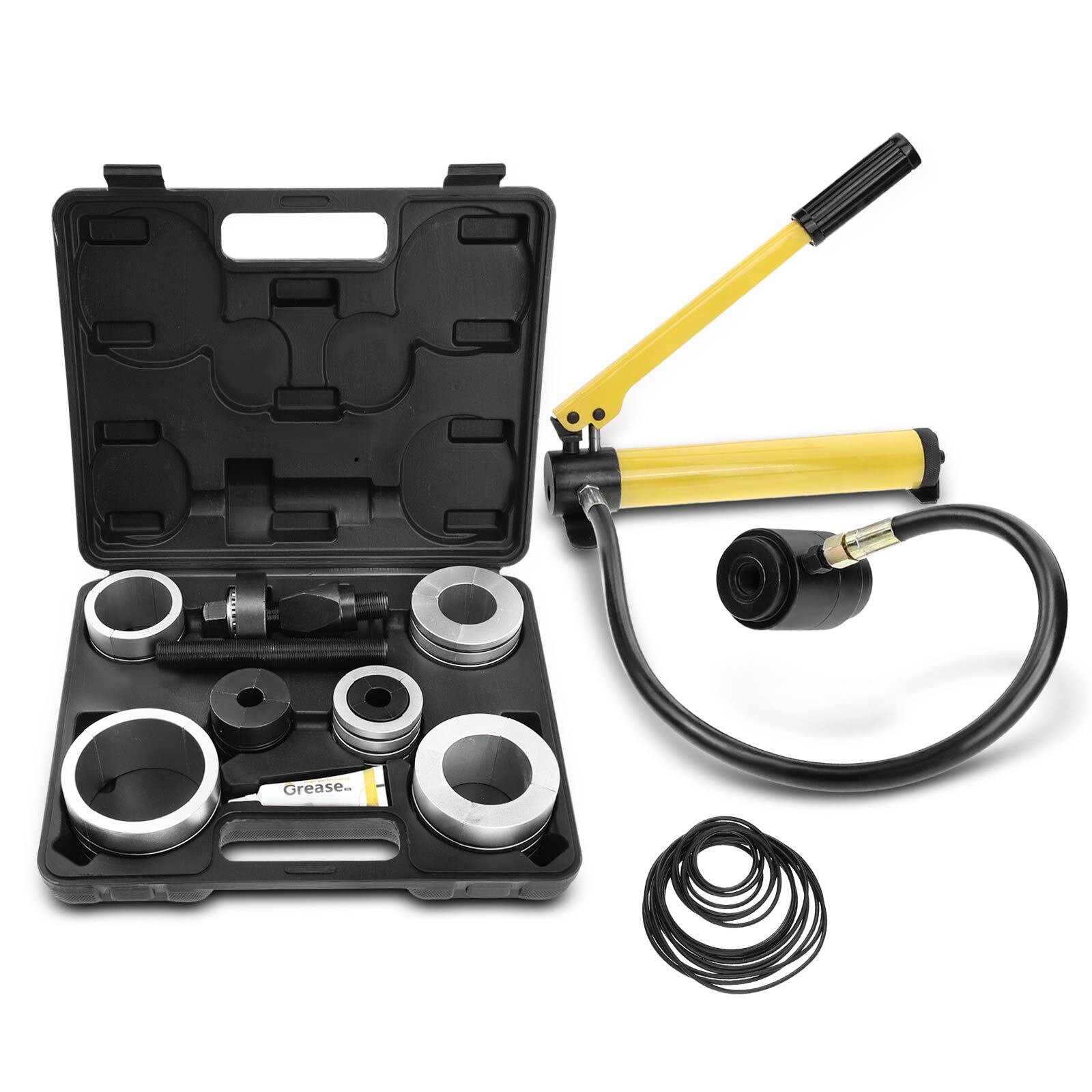 Hydraulic Exhaust Pipe Stretcher Expander Kit with Collets 1-5/8 in to 4-1/4in